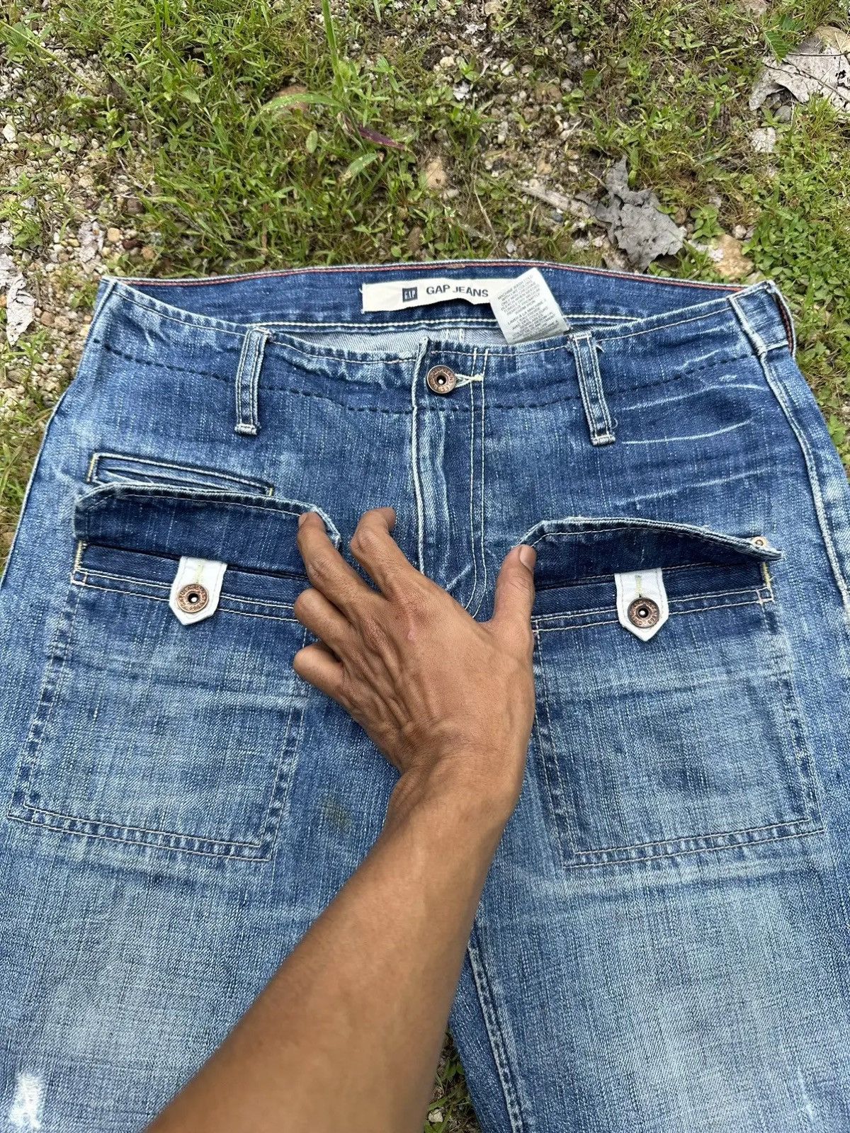 In The Attic STEALS!! GAP Jeans Vintage Work Wear VERY RARE Denim Pants Size US 29 - 9 Thumbnail