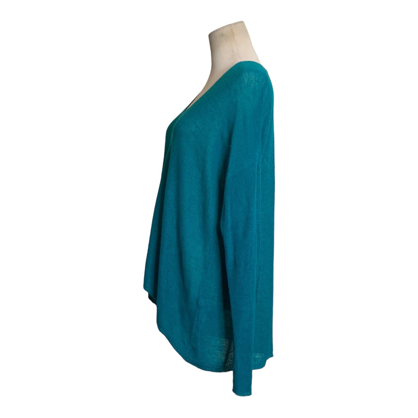 Eileen Fisher Eileen Fisher teal lightweight V neck sweater Size S Size S / US 4 / IT 40 - 7 Thumbnail