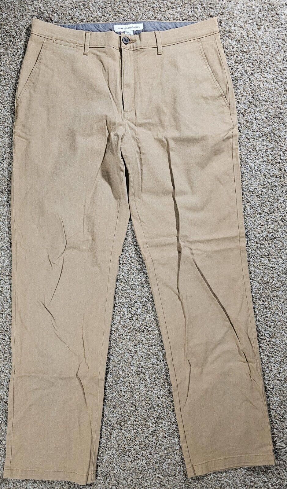 Other Amazon Essentials Mens Classic Fit Stretch Khaki Beige 36x34 Size US 36 / EU 52 - 1 Thumbnail