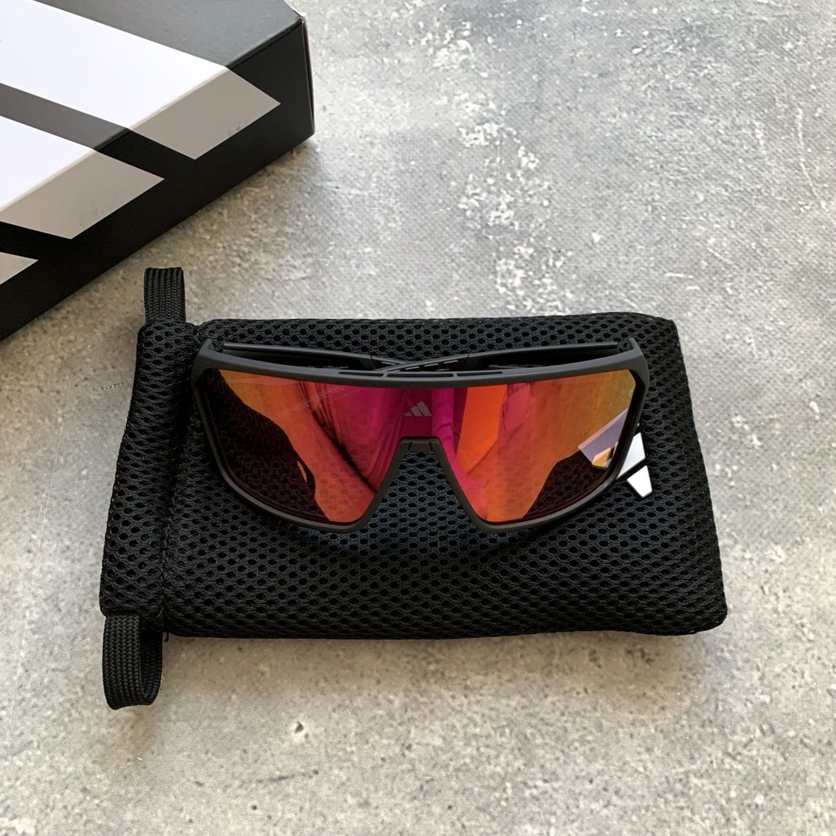 Adidas ADIDAS SPORT SUNGLASSES SP0108 142mm JK9732 BLACK UNISEX Sunglasses Size ONE SIZE - 2 Thumbnail