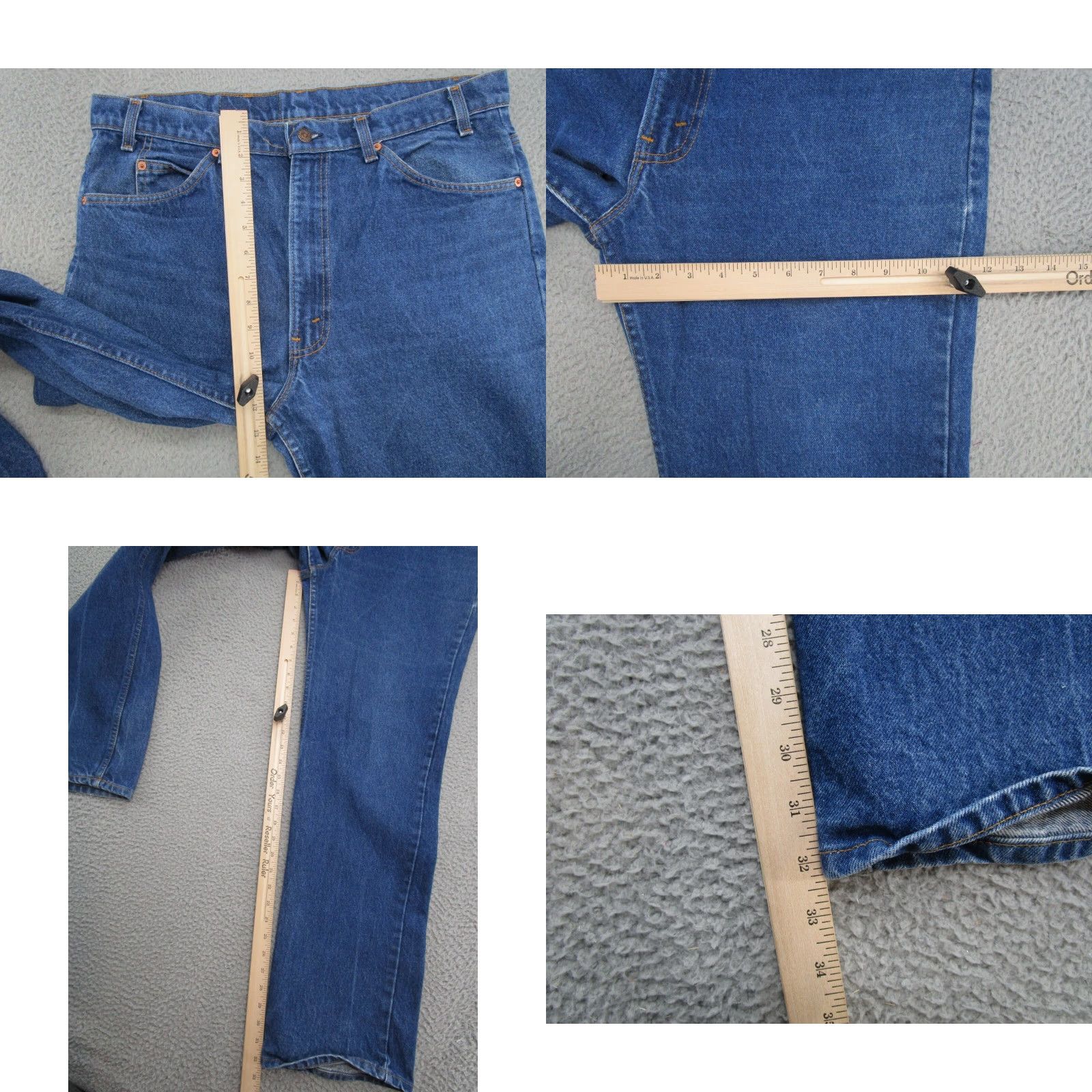Levi's VINTAGE LEVI'S Orange Tab 517 Jeans Men's 38x32 Blue Denim USA Made Size US 38 / EU 54 - 9 Thumbnail