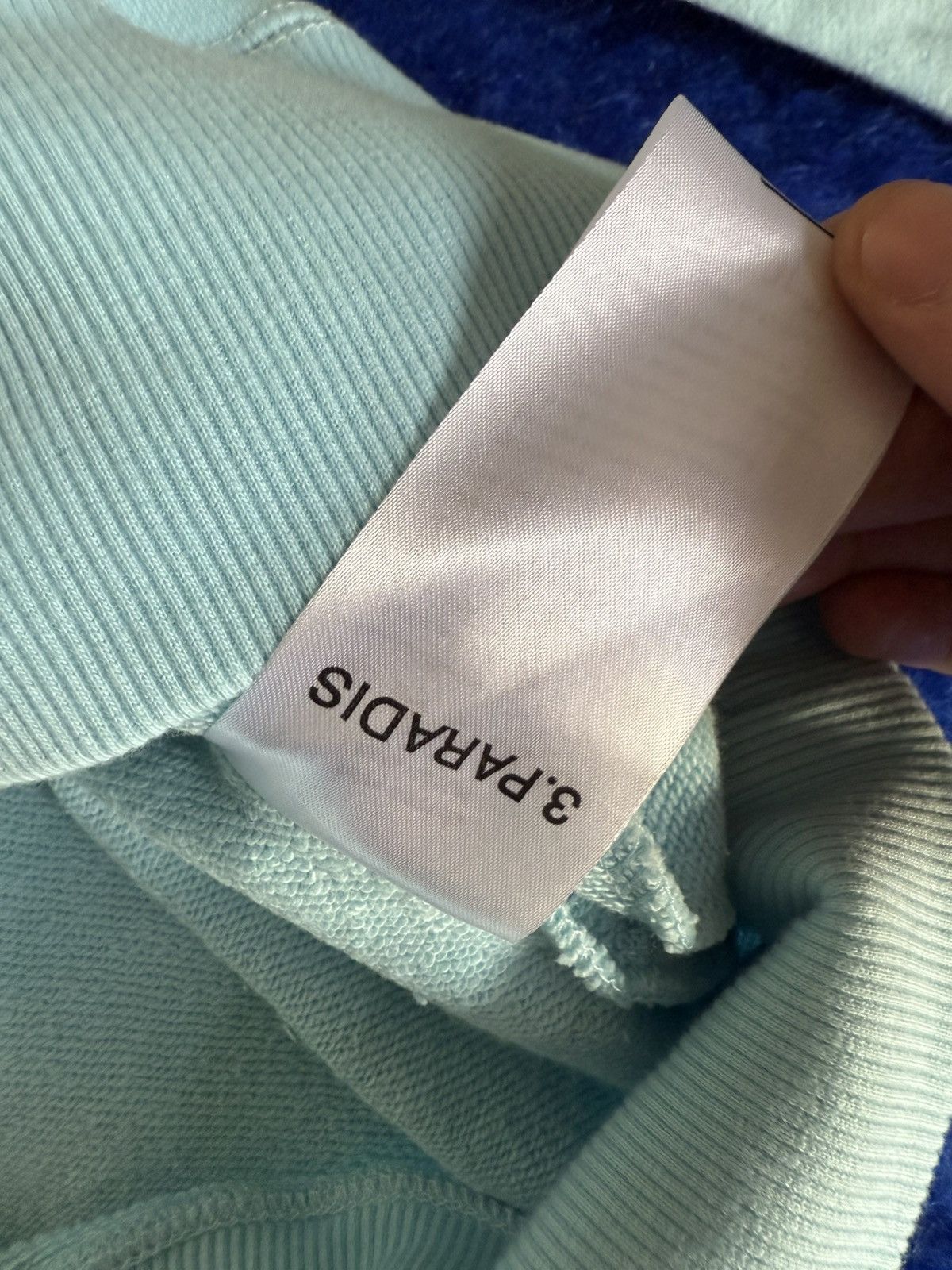 3.PARADIS 3.Paradis Doves Hoodie Light Blue - Size L - New with tag Size US L / EU 52-54 / 3 - 6 Thumbnail