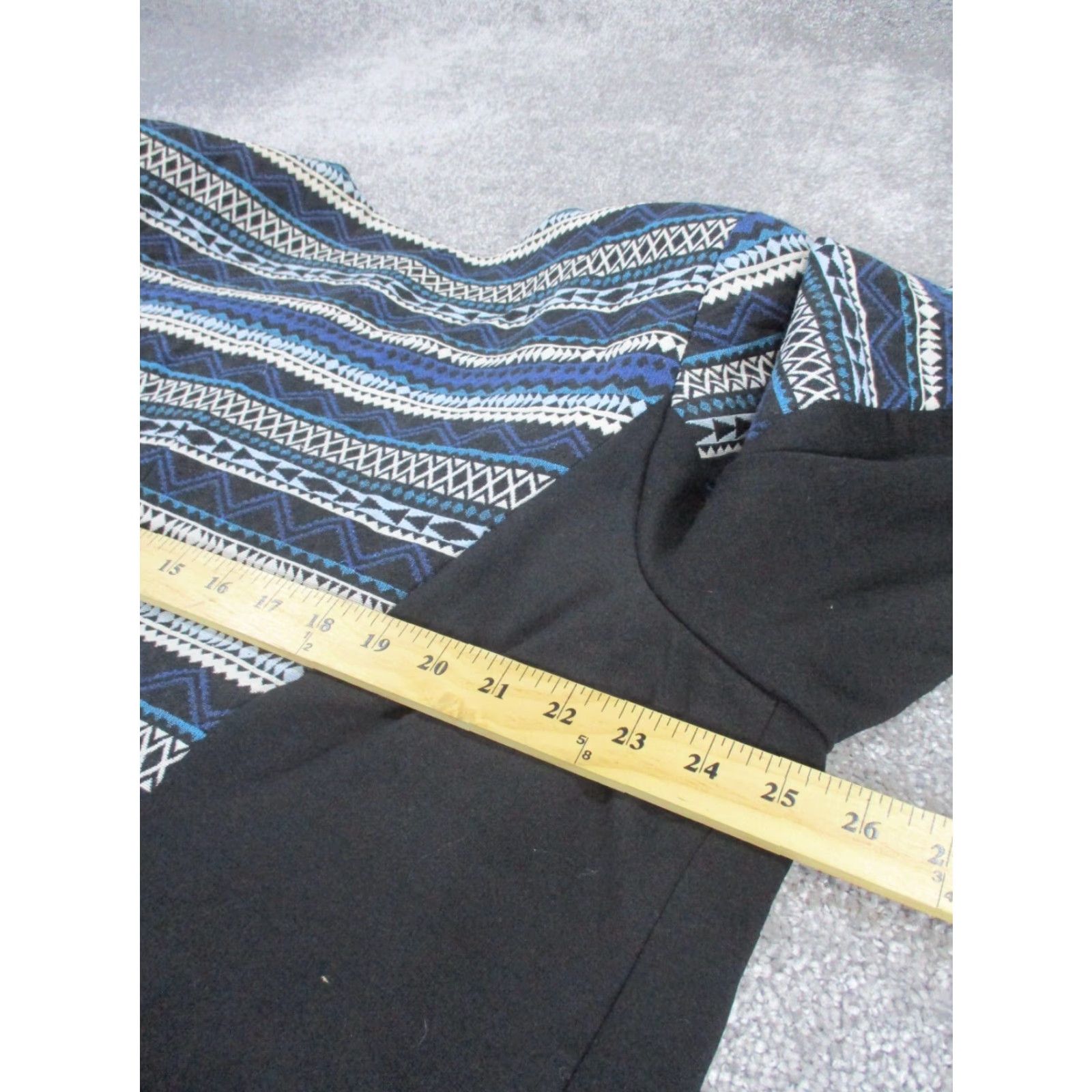 Vintage Lane Bryant Jacket 24 Black Print Single Button Womens Size 4XL / US 24-26 - 5 Thumbnail