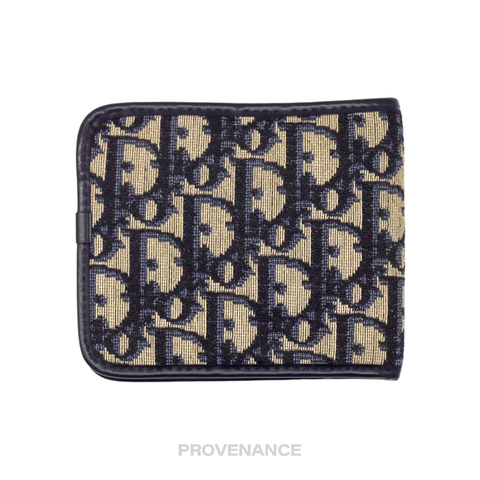 Dior 🔴 Dior Oblique Trotter Bifold Wallet - Navy Jacquard Size ONE SIZE - 2 Thumbnail