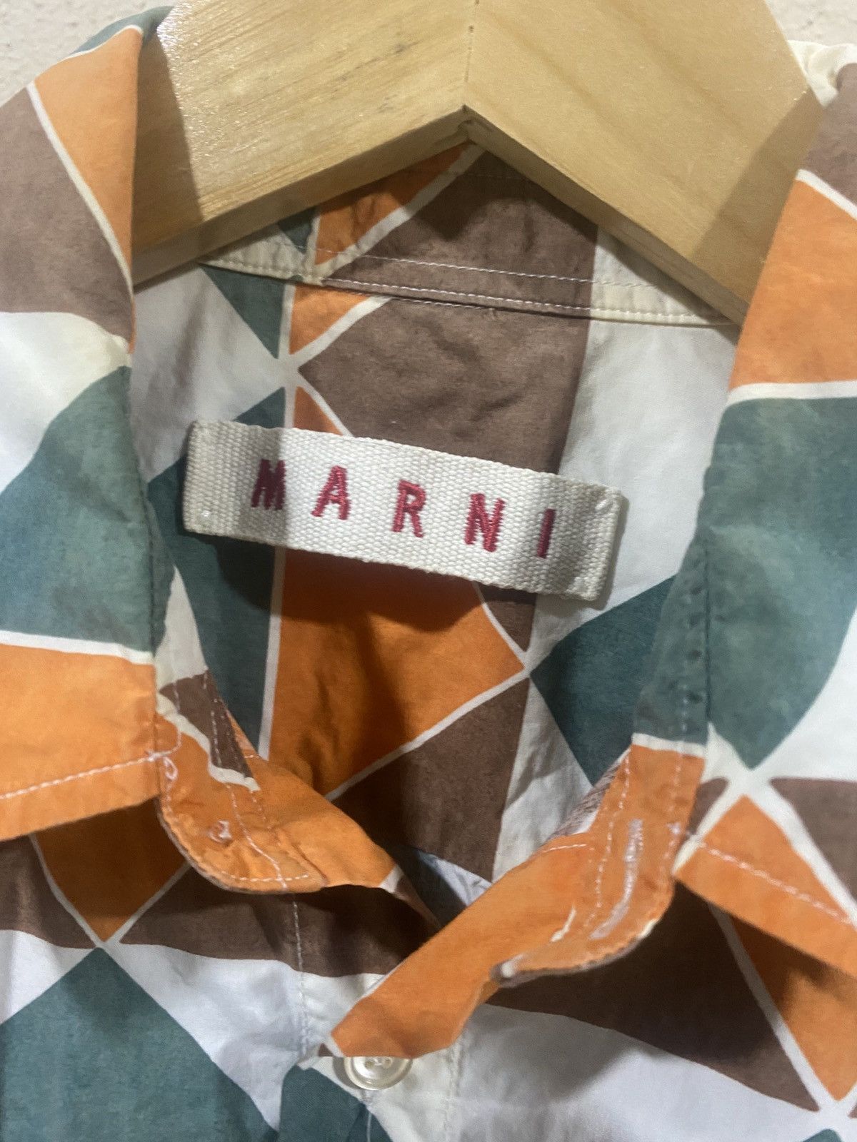 Marni Marni Abstract Button Up Shirt Size US S / EU 44-46 / 1 - 3 Thumbnail