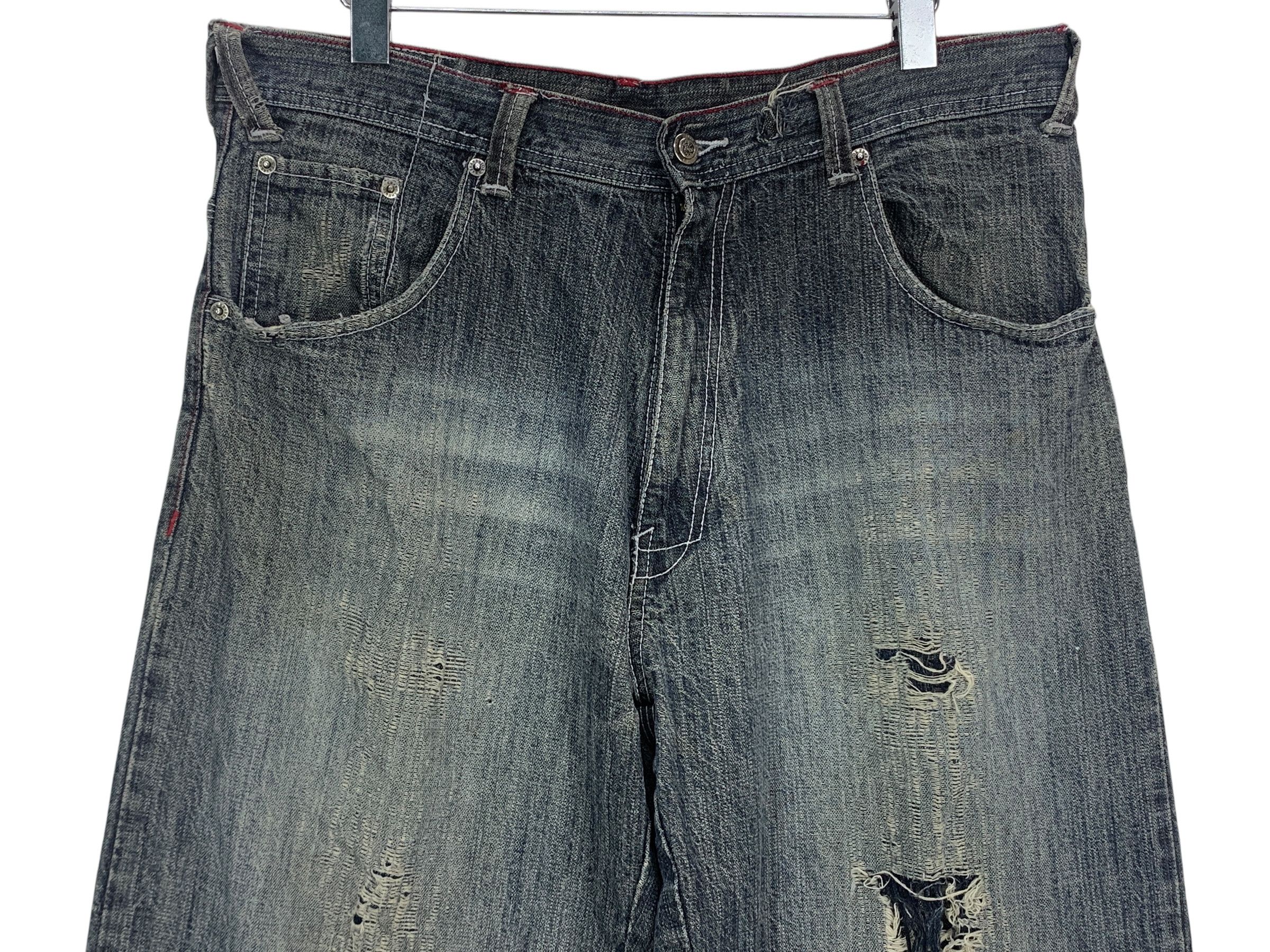 Japanese Brand Joker Baggy Baggy Hip Hop Jeans Size US 36 / EU 52 - 3 Thumbnail