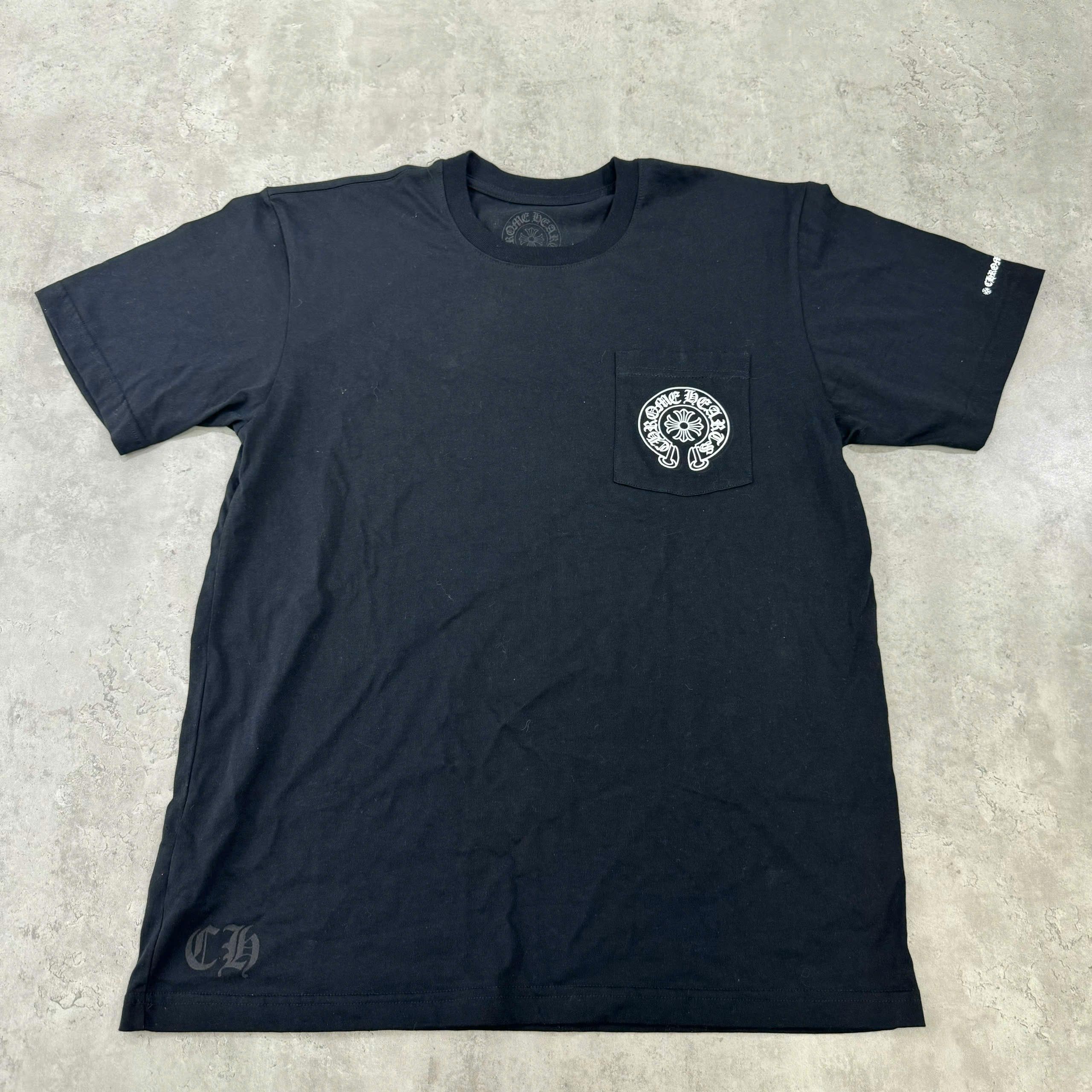 Chrome Hearts Chrome Hearts Black Tee Horseshoe Size US XL / EU 56 / 4 - 1 Thumbnail