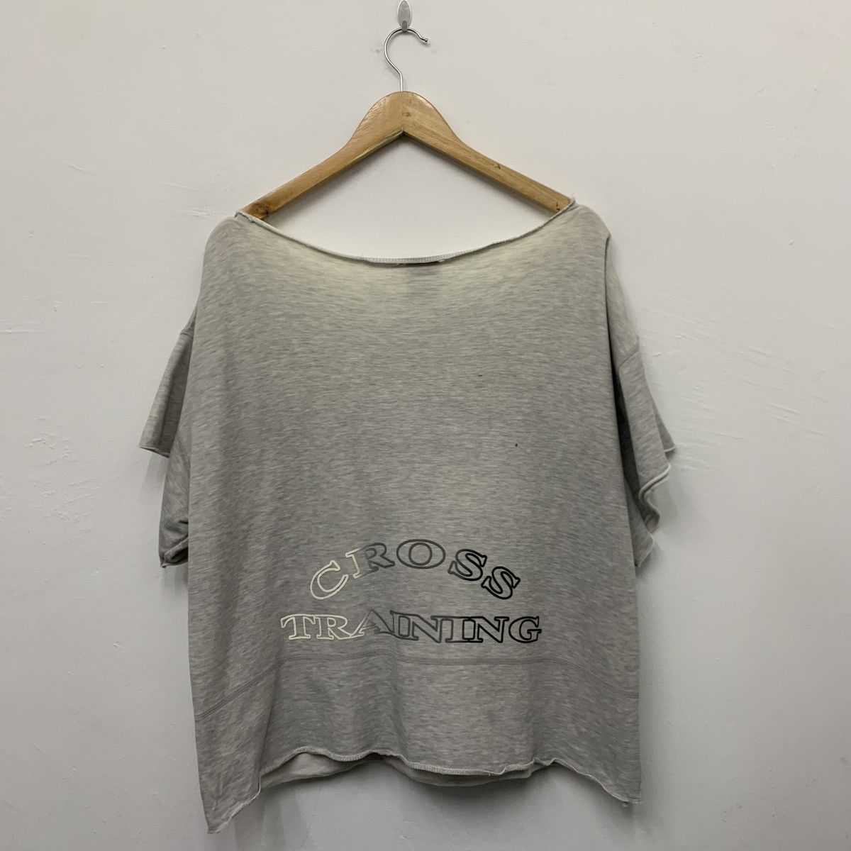 Nike Vintage 80s Nike Cropped Top T-shirt Size L / US 10 / IT 46 - 2 Thumbnail