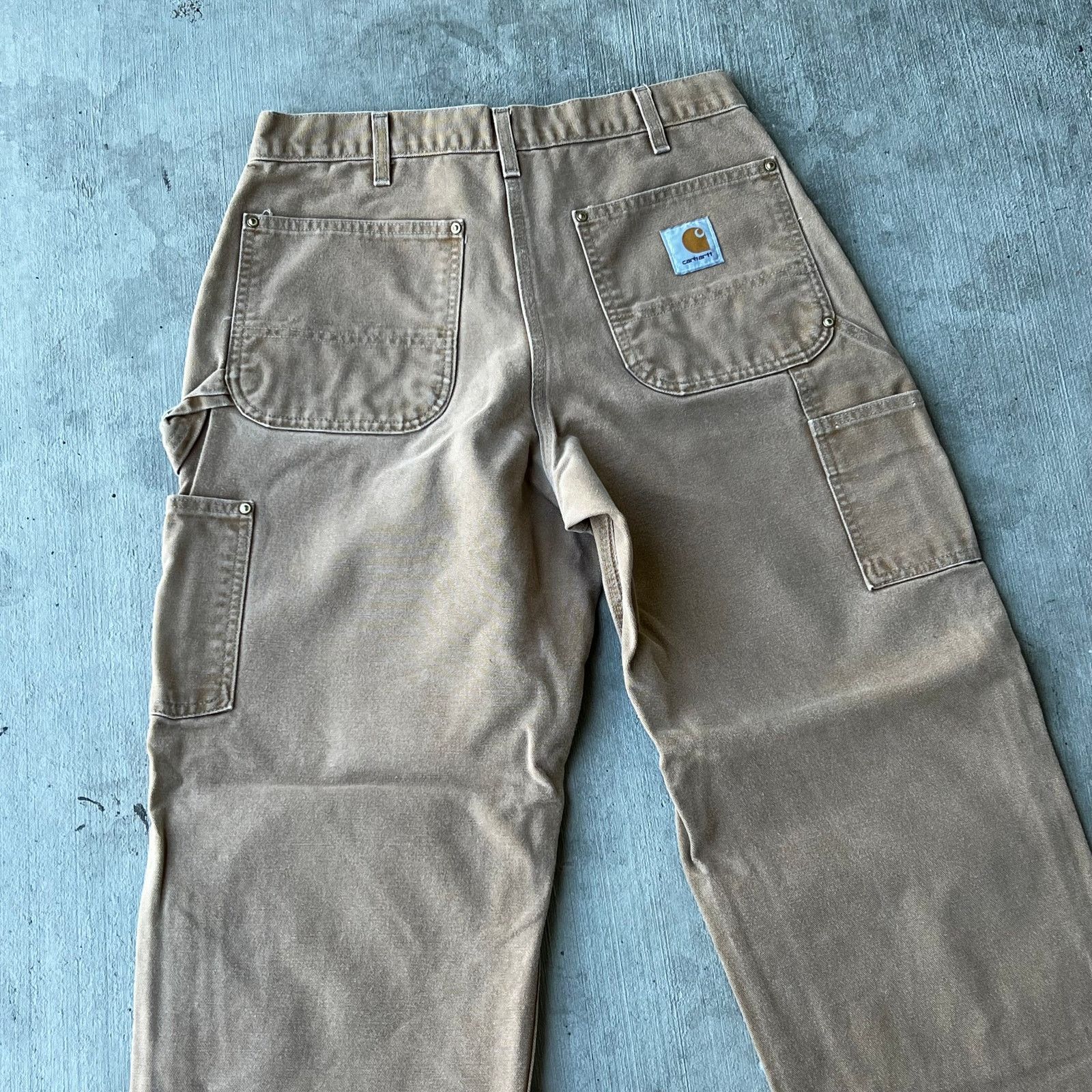 Carhartt × Vintage Carhartt brown double knee work wear carpenter pants Size US 30 / EU 46 - 6 Thumbnail