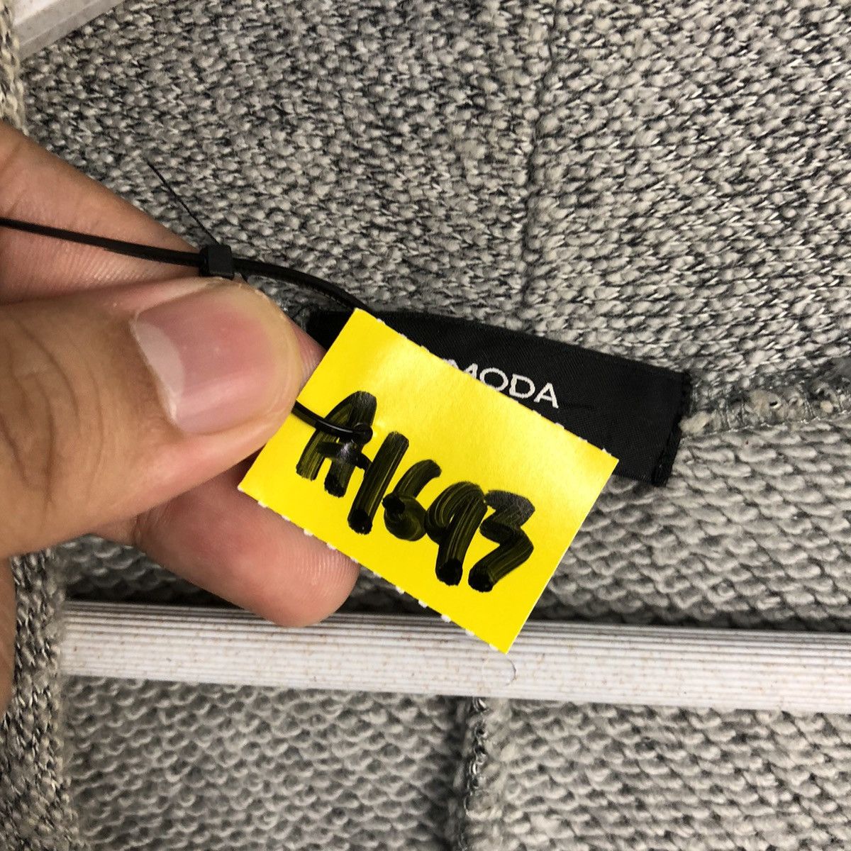 Homespun Knitwear × Japanese Brand Emoda Grey Cardigan Knitwear #A1693 Size L / US 10 / IT 46 - 9 Thumbnail