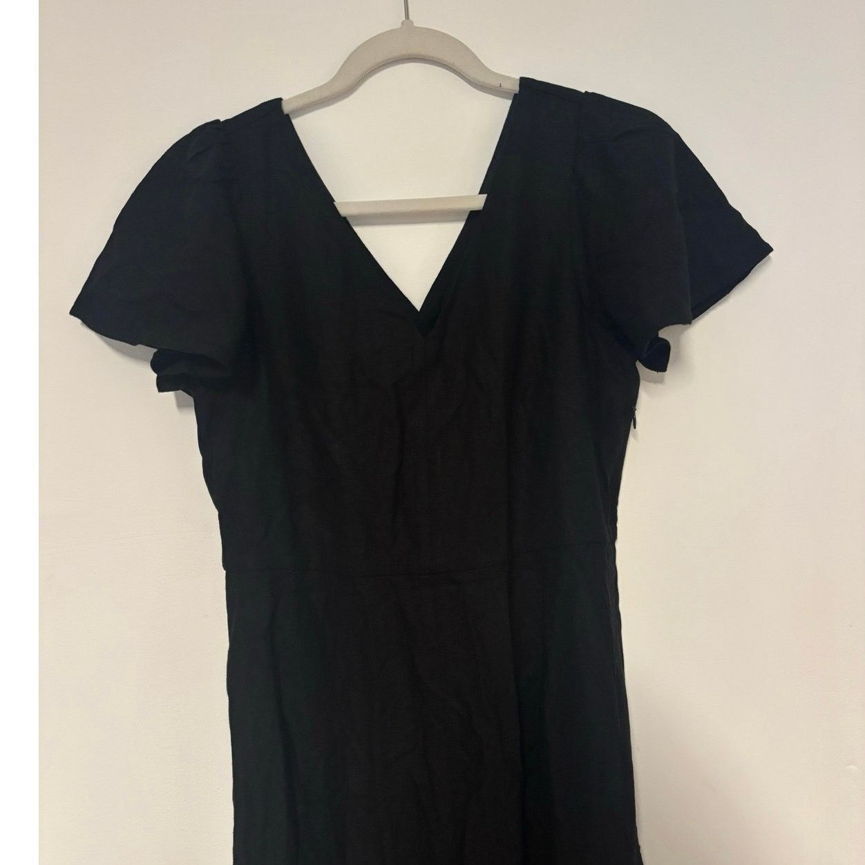 J.Crew NWT J.Crew Linen Blend Midi Dress Black Size 4 Size S / US 4 / IT 40 - 3 Thumbnail