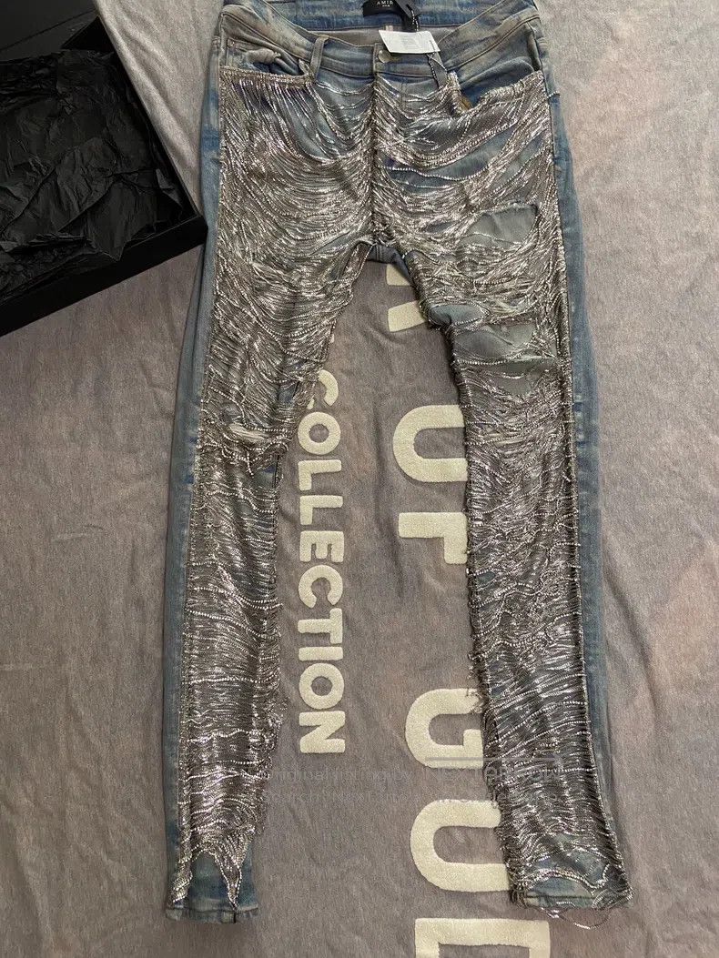 Amiri Amiri Size 33 Chain diamond jeans size 33 Size US 33 - 1 Thumbnail