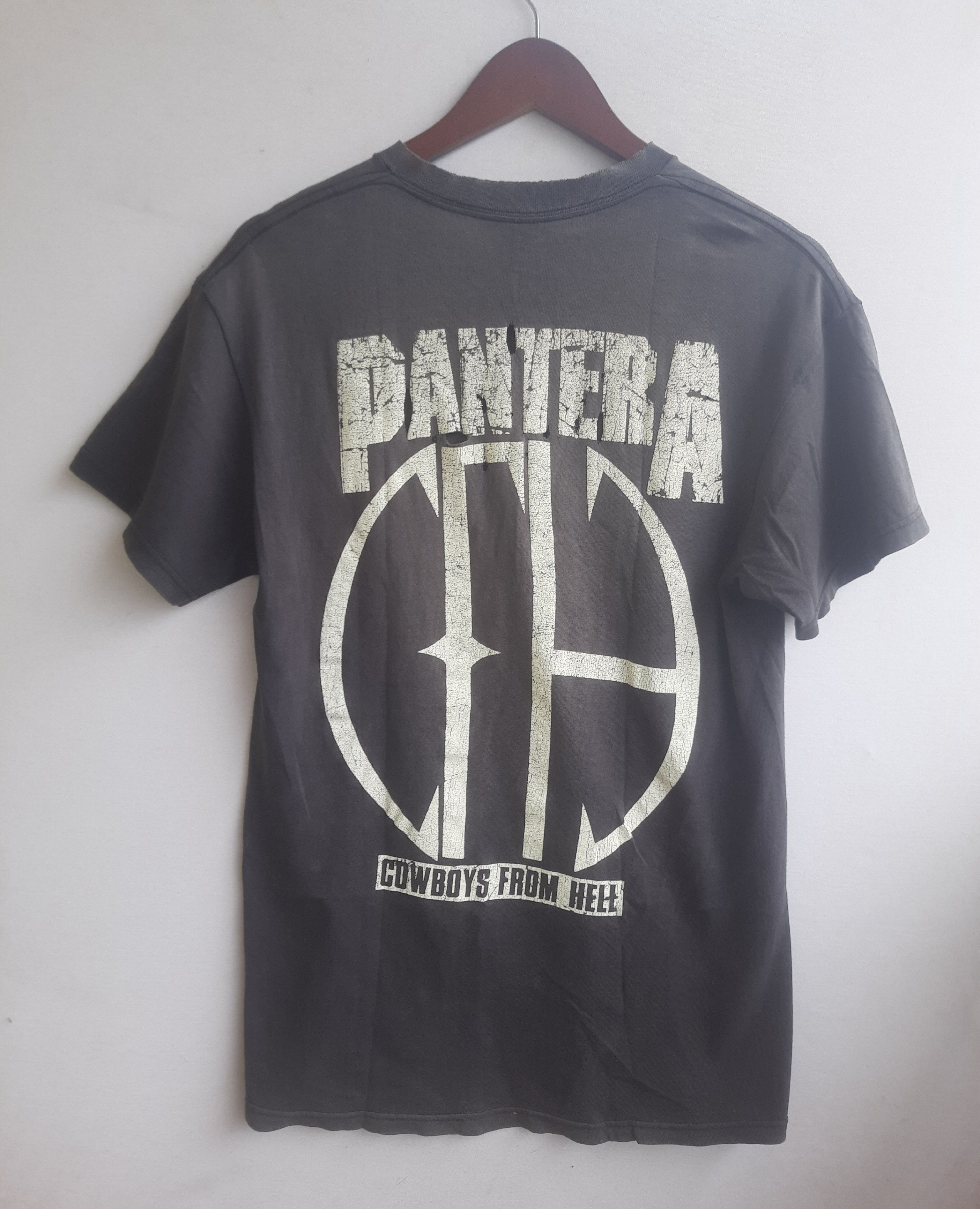 Band Tees Distressed Vintage PANTERA Cowboys From Hell Size US M / EU 48-50 / 2 - 2 Thumbnail