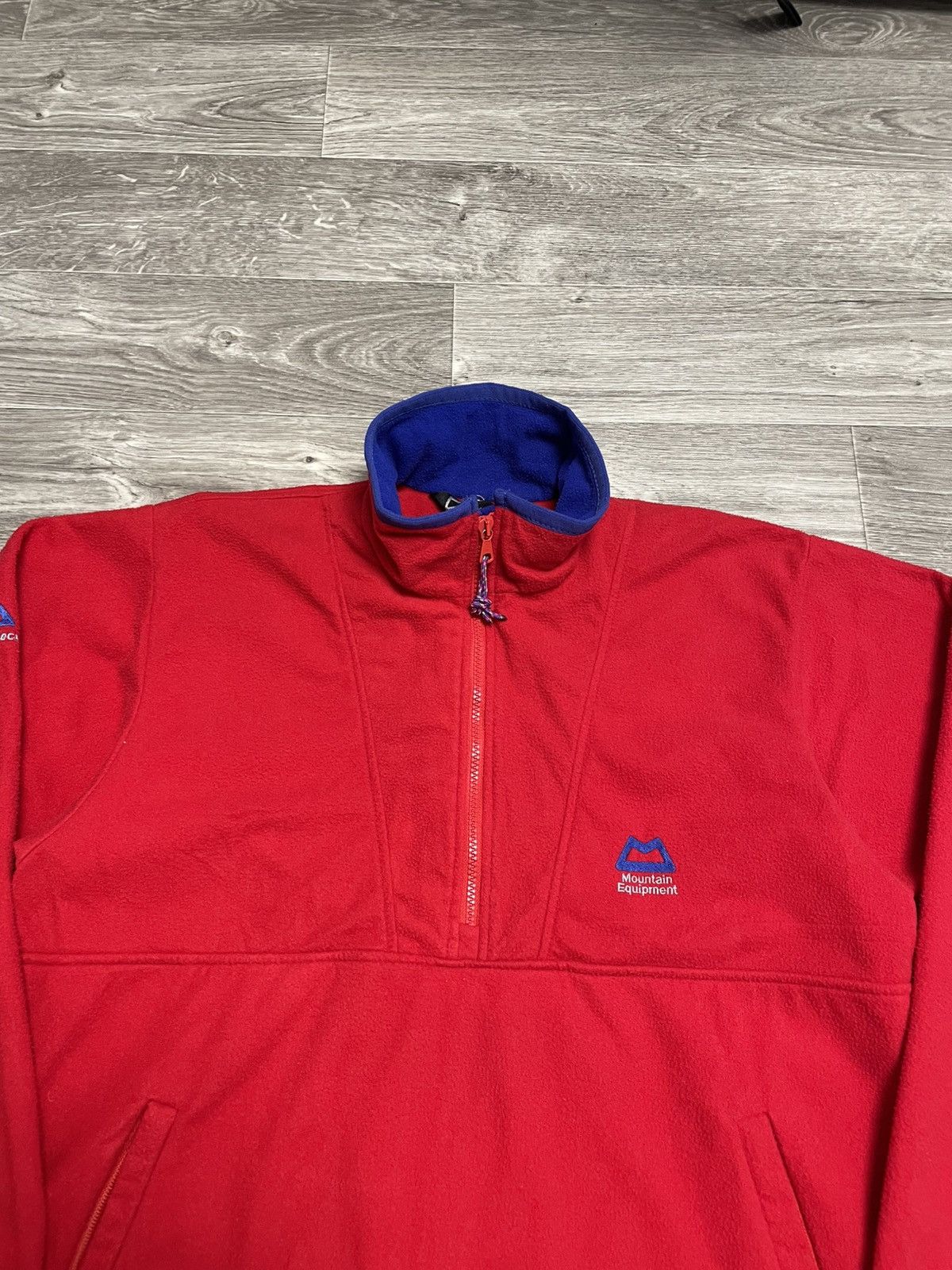 Vintage Mountain Equipment Fleece Half Zip Pullover 90s in Red, Men's — image 2 of 6