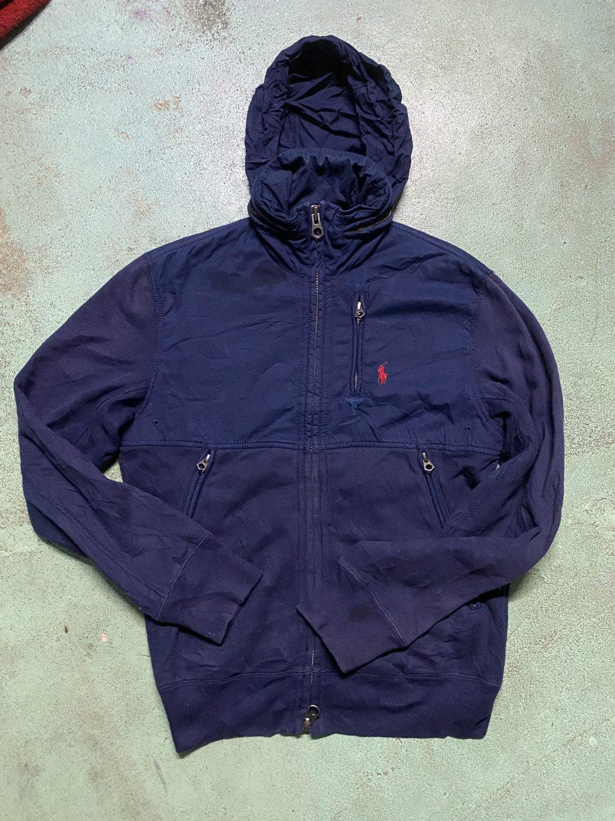 Polo Ralph Lauren × Vintage Polo Ralph Lauren Zipper Packable Hoodie Size US S / EU 44-46 / 1 - 1 Thumbnail