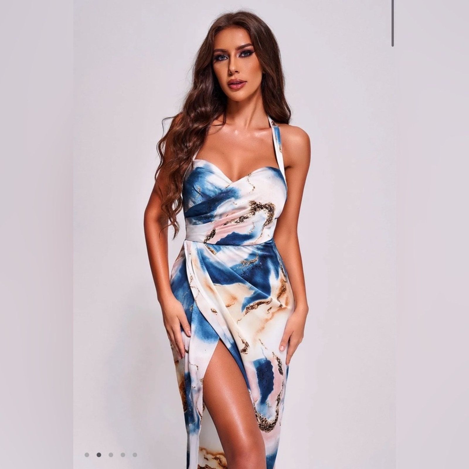 Other New Chic Asymmetrical Blue and White Dress size XS Size XS / US 0-2 / IT 36-38 - 2 Thumbnail