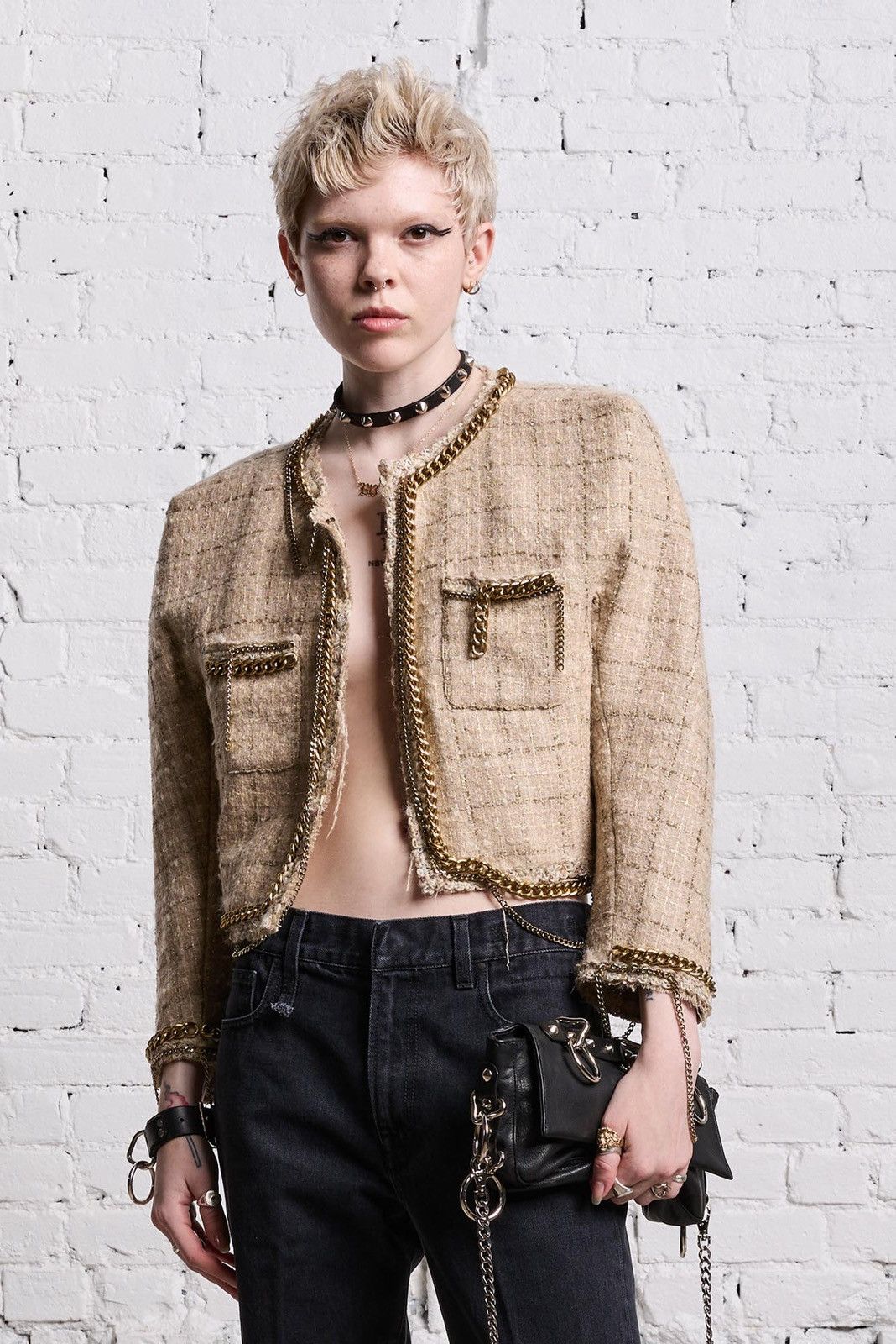 R13 Square shoulder jacket. Size large Size L / US 10 / IT 46 - 1 Thumbnail