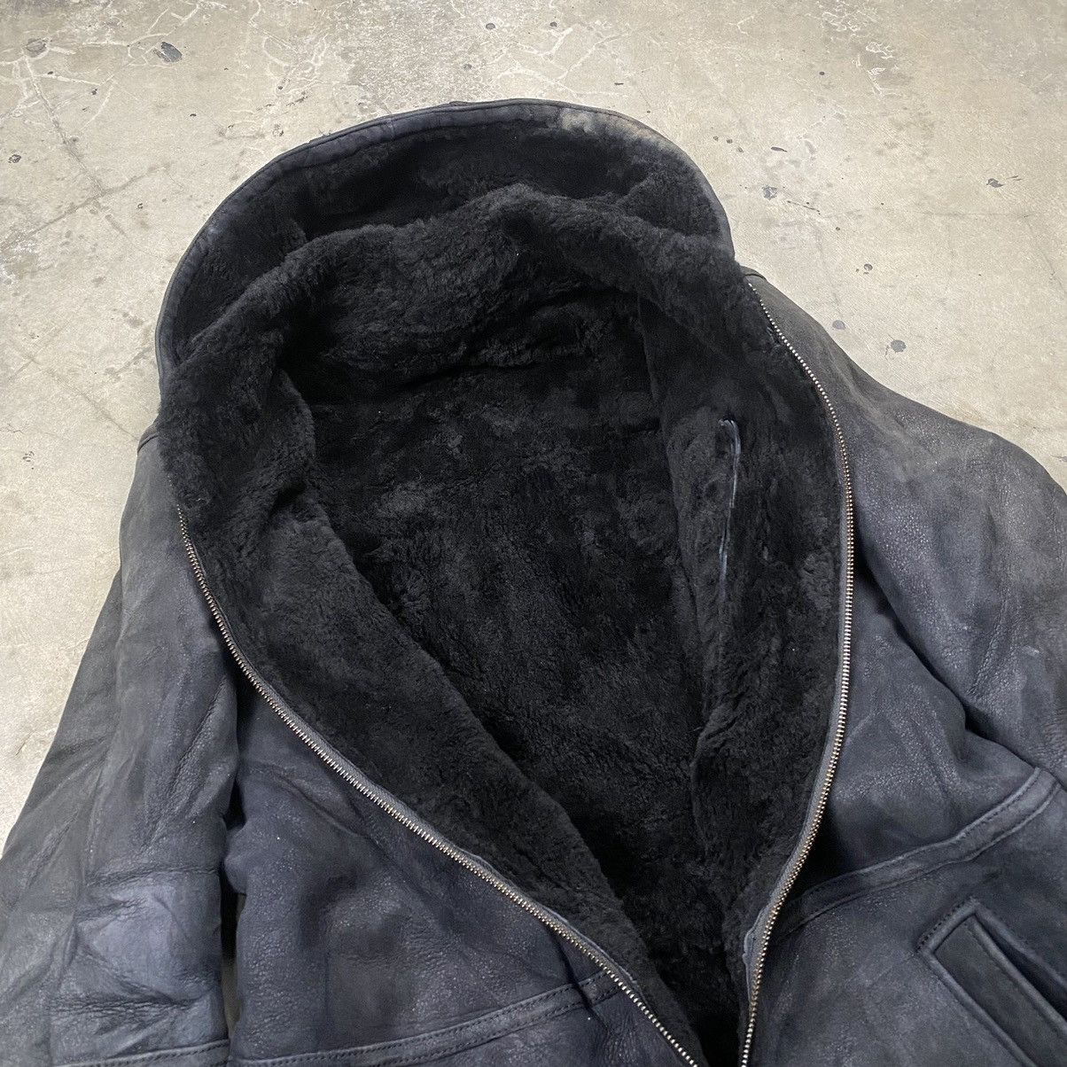 If Six Was Nine × Japanese Brand Vintage 90s Enaga Leather Fur Hooded Jacket Size US M / EU 48-50 / 2 - 9 Thumbnail