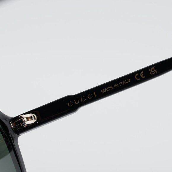 Gucci Gucci GG1823SA 001 Sunglasses Black Square Frame, Grey Size ONE SIZE - 8 Thumbnail