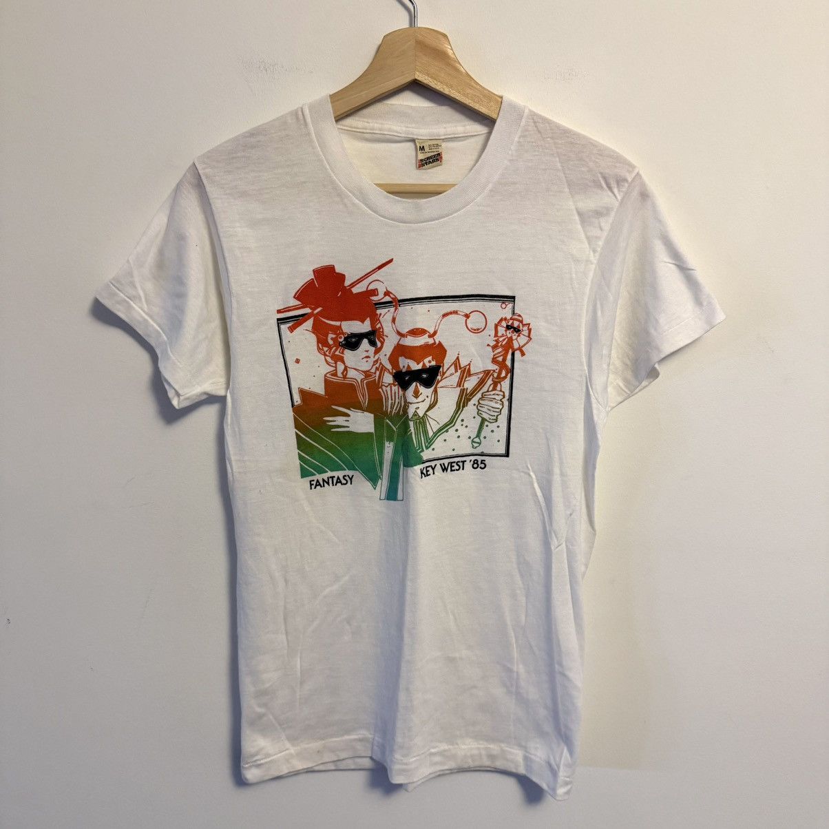 Vintage VTG 1985 Fantasy Fest Key West Single Stitch Graphic Tee Size US M / EU 48-50 / 2 - 4 Thumbnail