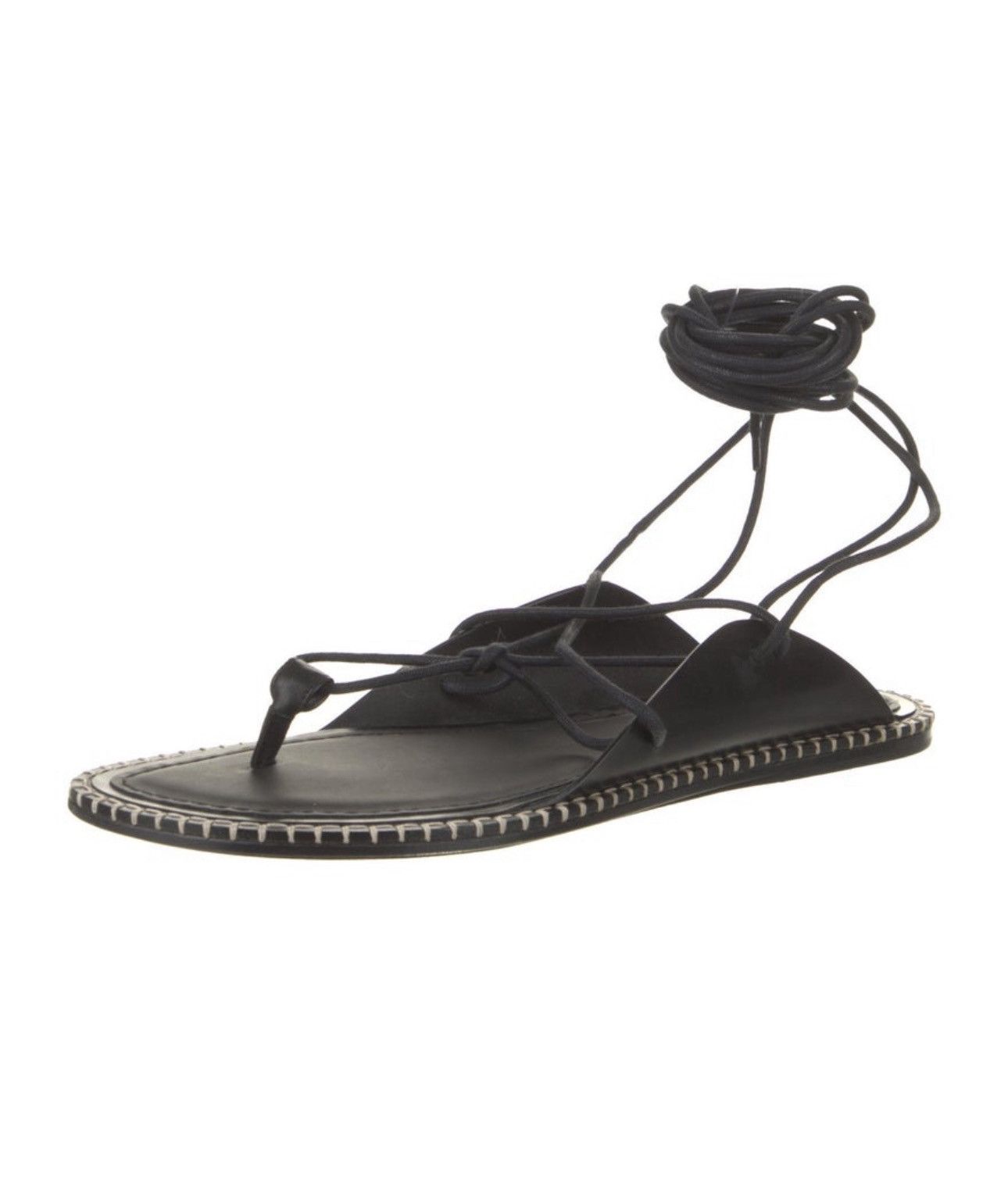 Ann Demeulemeester Ann demeulemeester lace up t-strap sandal Size US 12 / EU 45 - 4 Thumbnail