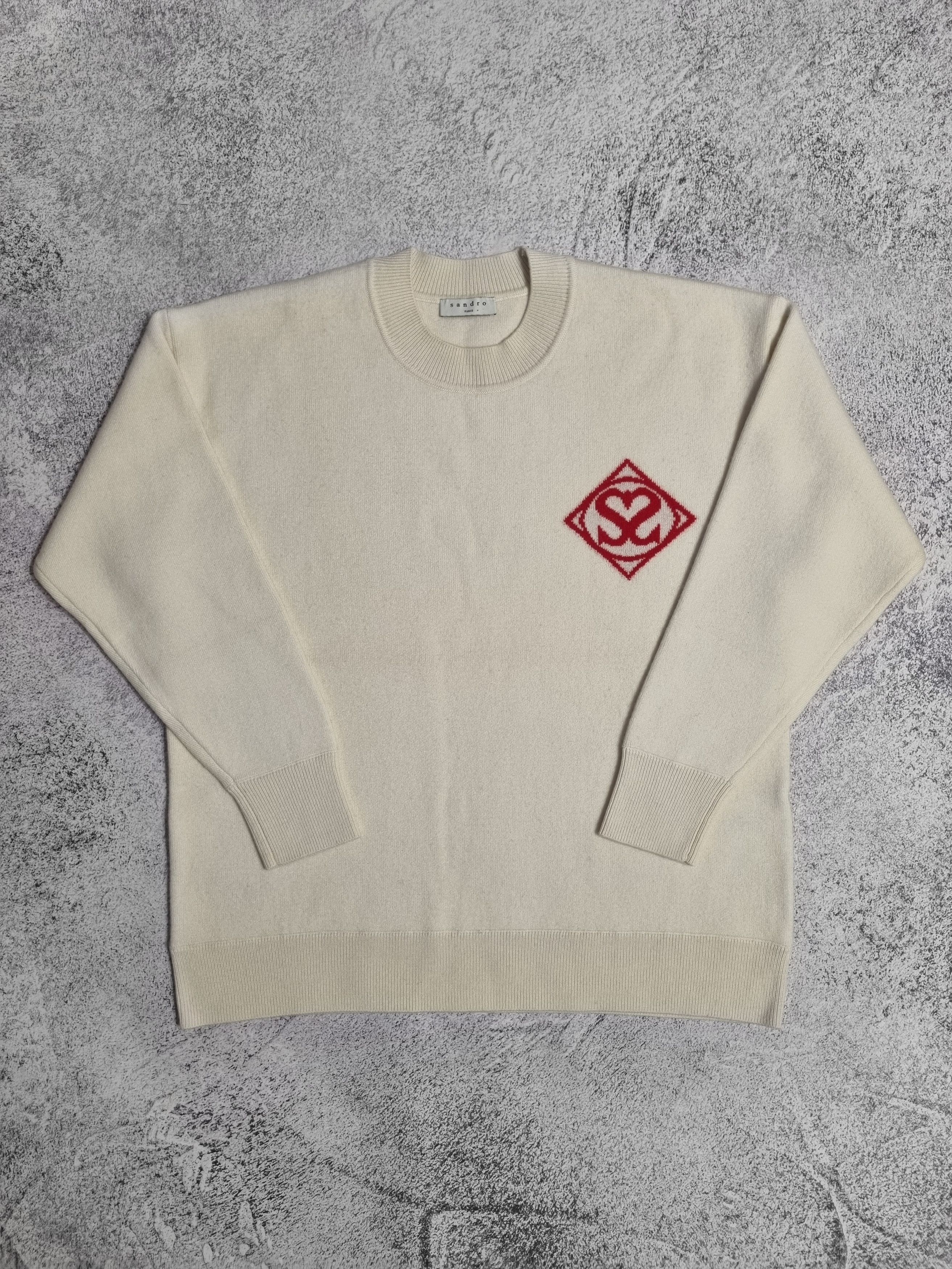 Sandro Sandro Paris Graphic Print Double S Heart Logo Sweater Size M / US 6-8 / IT 42-44 - 1 Thumbnail