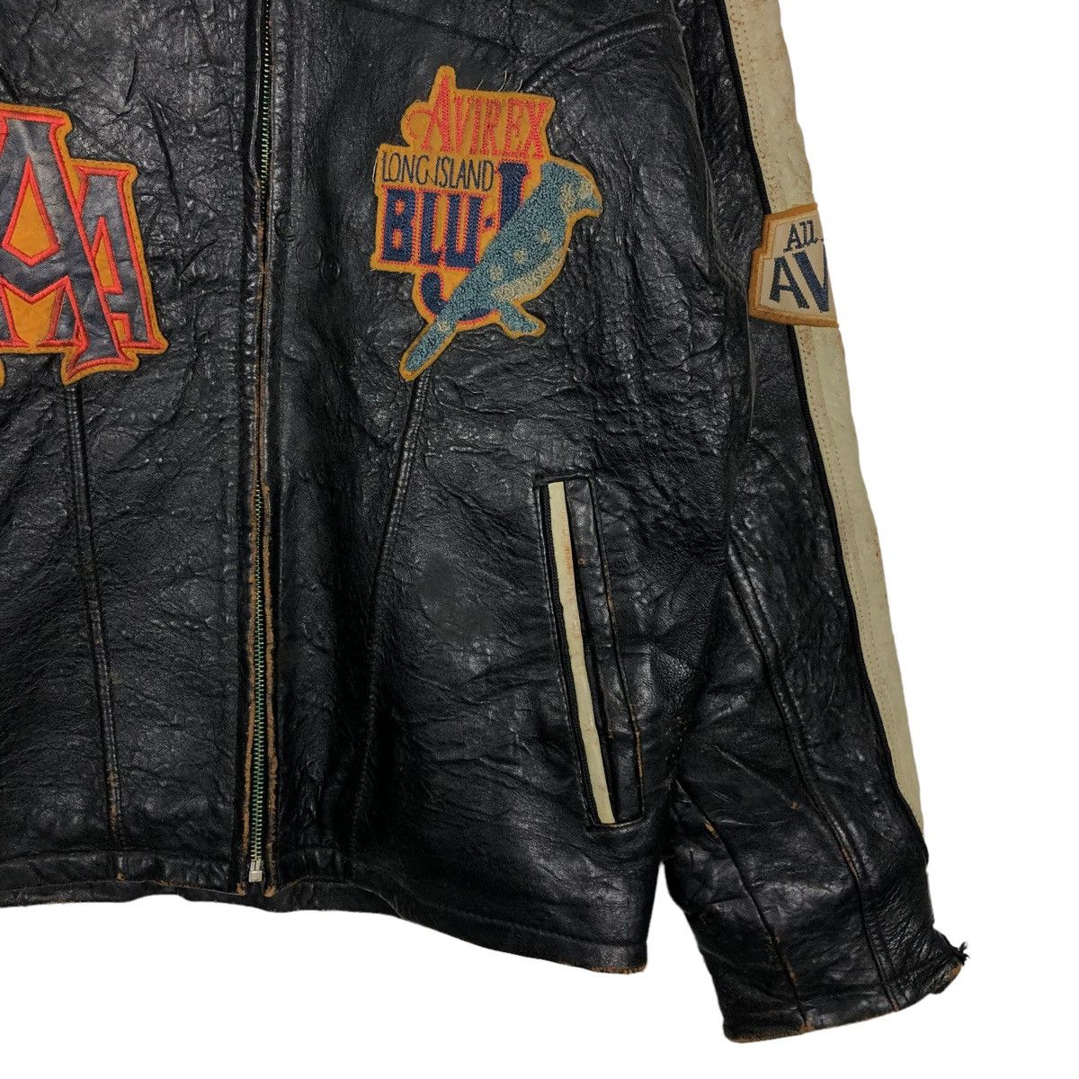 Avirex 🔥80’s Vintage Avirex Leather Varsity Jacket Size US S / EU 44-46 / 1 - 4 Thumbnail