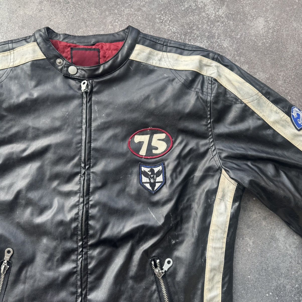 Hysteric Glamour Amazing Vintage Racing Faux Leather Moto Jacket Size US S / EU 44-46 / 1 - 5 Thumbnail