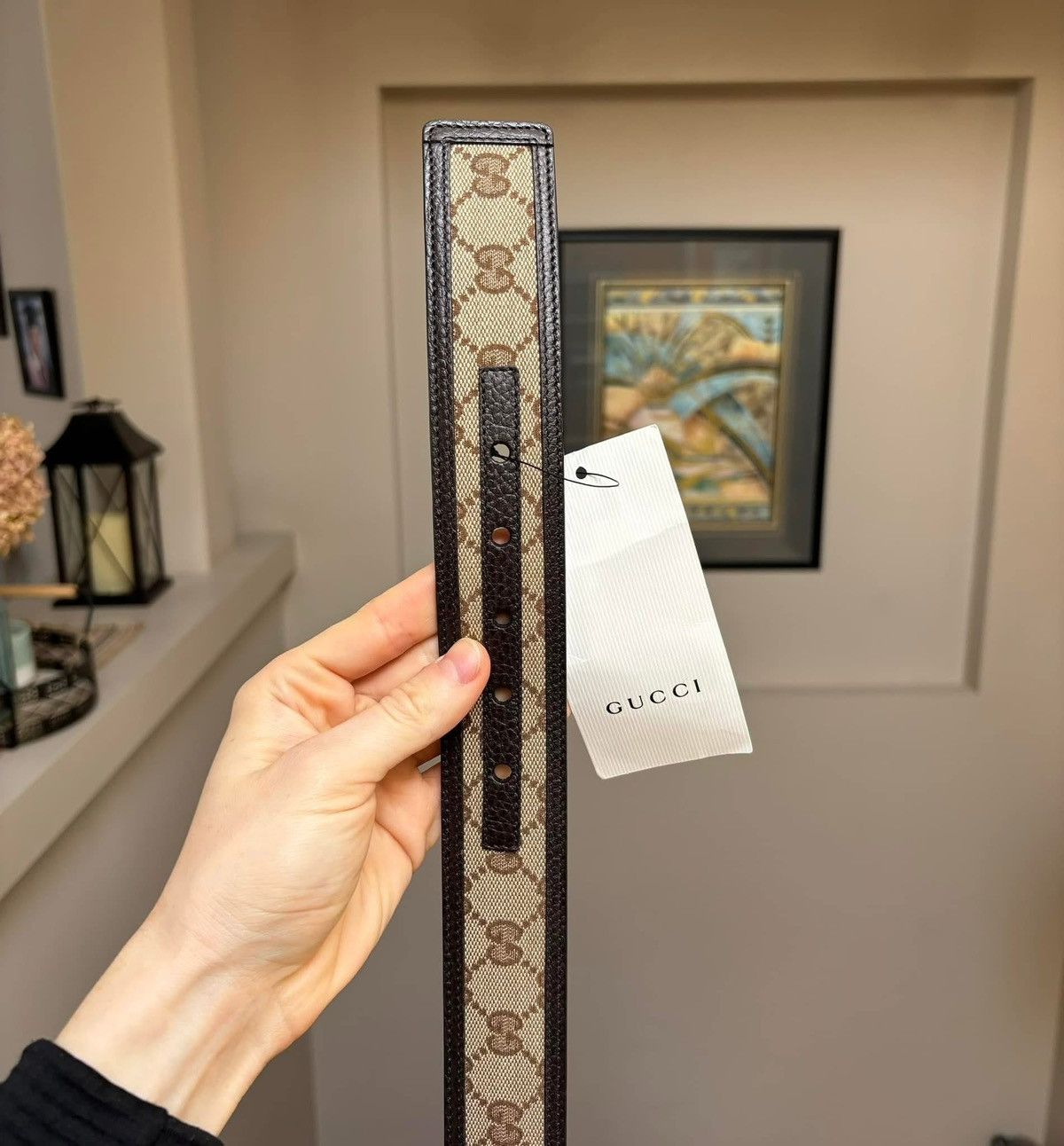 Gucci Gucci Supreme Beige Monogram Belt Size 32 - 3 Thumbnail