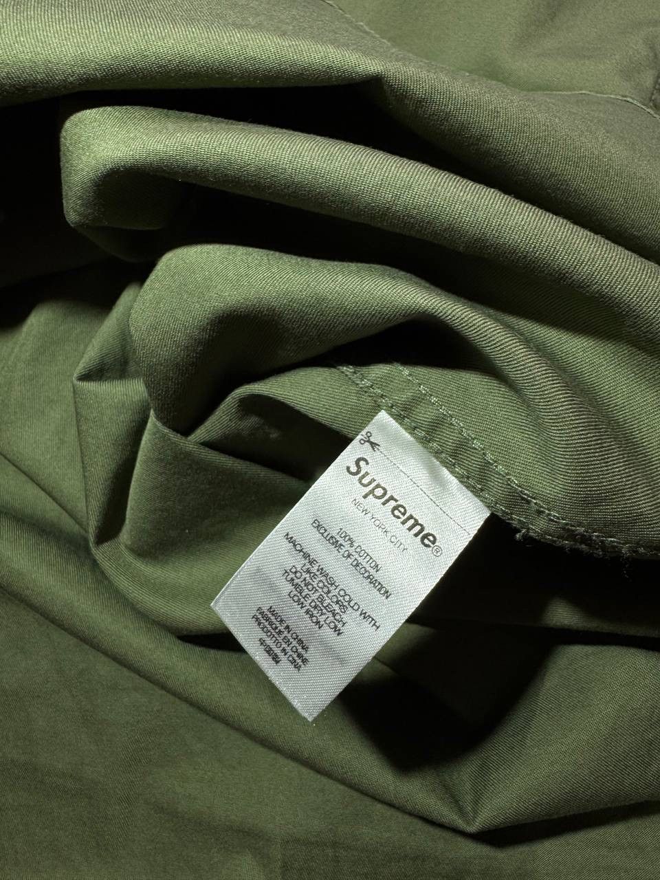 Supreme Supreme Rare Green 100% Cotton Shirt Button Up Long Sleeves Size US L / EU 52-54 / 3 - 8 Thumbnail