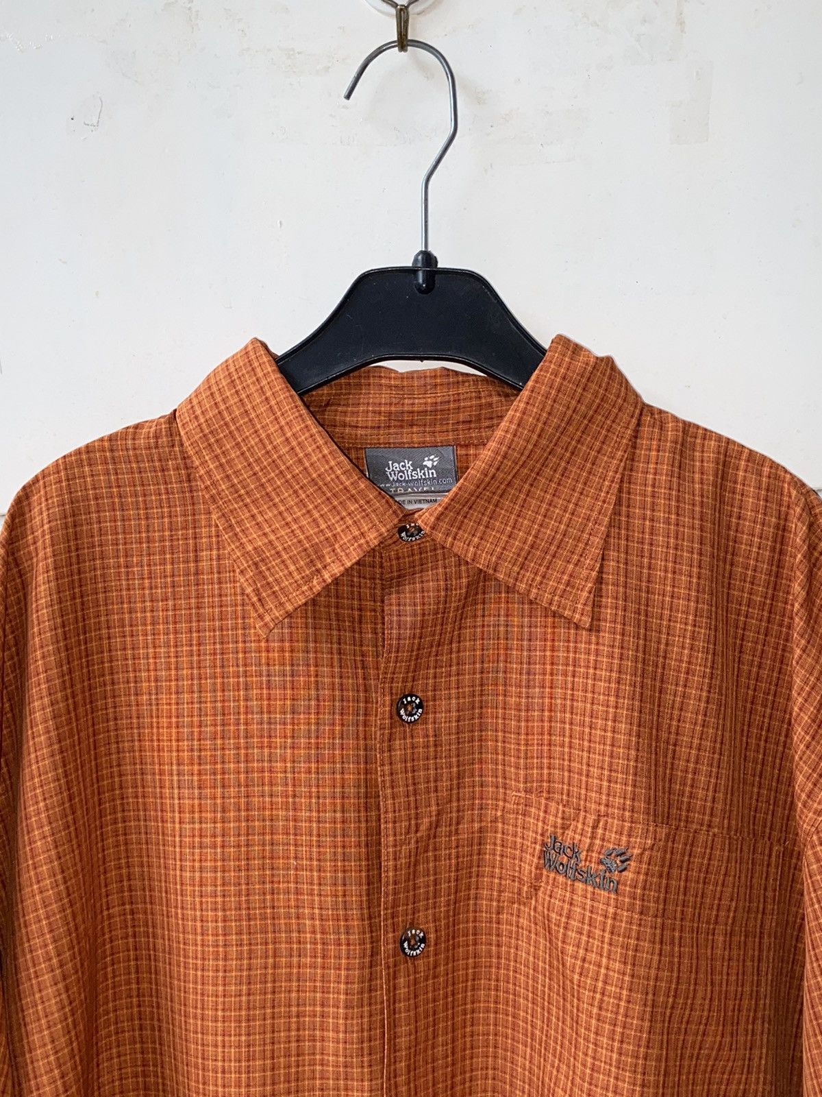 Jack Wolfskin Jack Wolfskin Orange Short Shirt Size US XXL / EU 58 / 5 - 4 Thumbnail