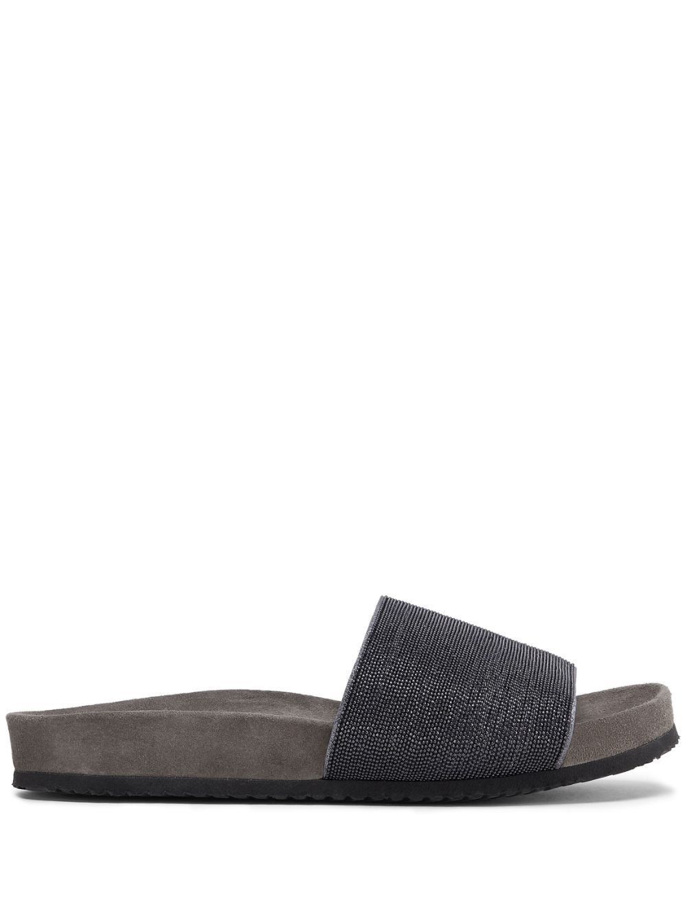 Brunello Cucinelli CLASSIC ONE BELT SLIPPERS Size US 10 / IT 40 - 1 Thumbnail
