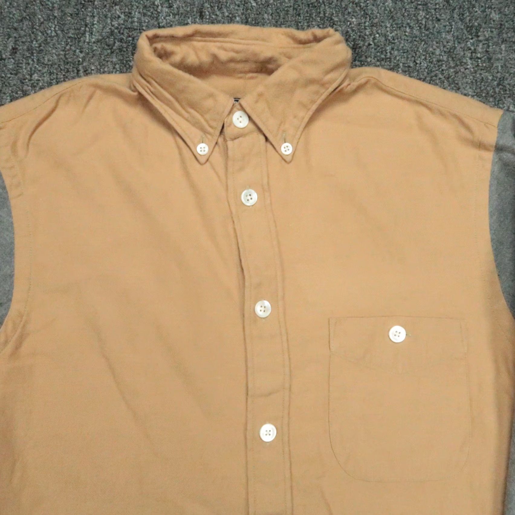 Todd Snyder VINTAGE Todd Snyder Shirt Mens XS Brown Gray Wool Block Button-Up Long Sleeve Collared Size US XS / EU 42 / 0 - 2 Thumbnail