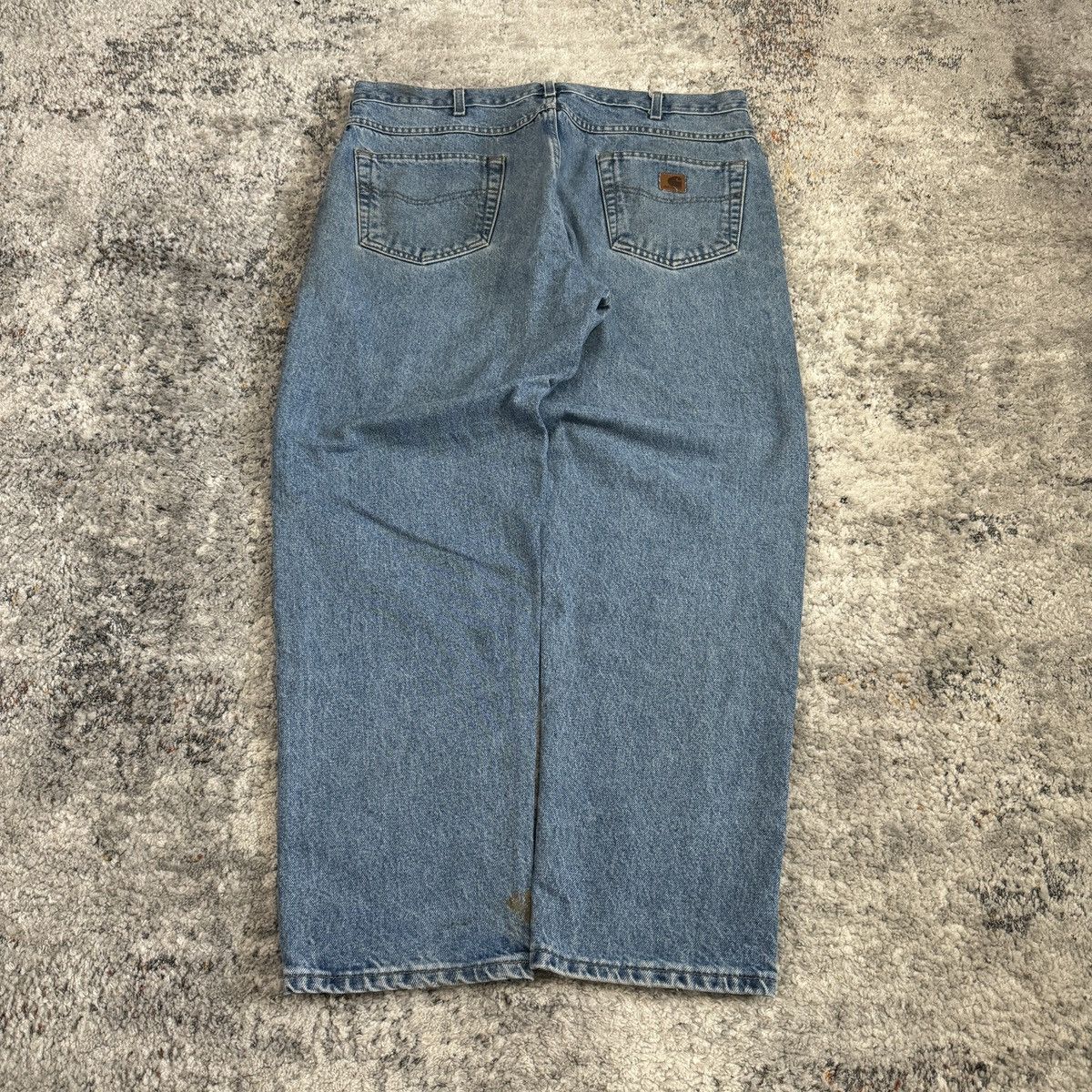Carhartt × Vintage Vintage 90s Carhartt light wash wide leg workwear jeans Size US 36 / EU 52 - 1 Thumbnail