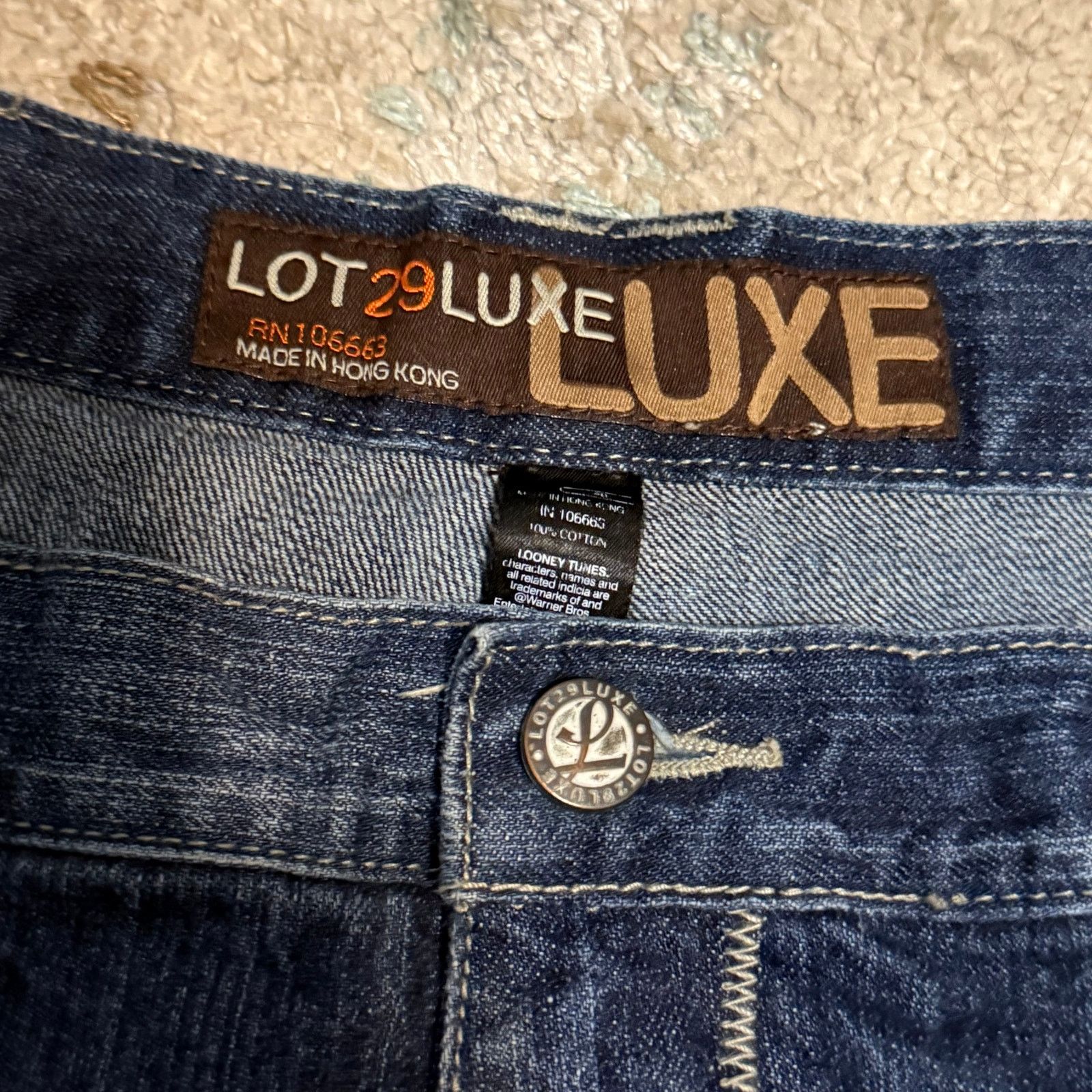 Vintage Vintage Lot 29 Luxe Looney Tunes Baggy Jeans 40x33 Sylvester Size US 40 / EU 56 - 6 Thumbnail