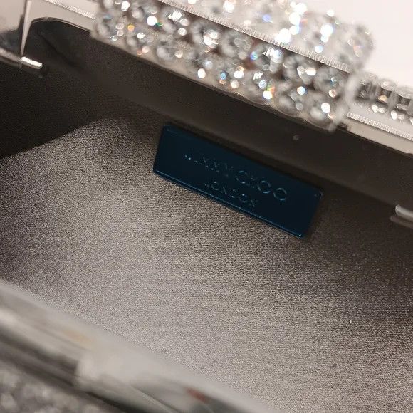 Jimmy Choo Jimmy Choo Micro Cloud Silver Crystal Mini Bag with Fringe Size ONE SIZE - 11 Thumbnail
