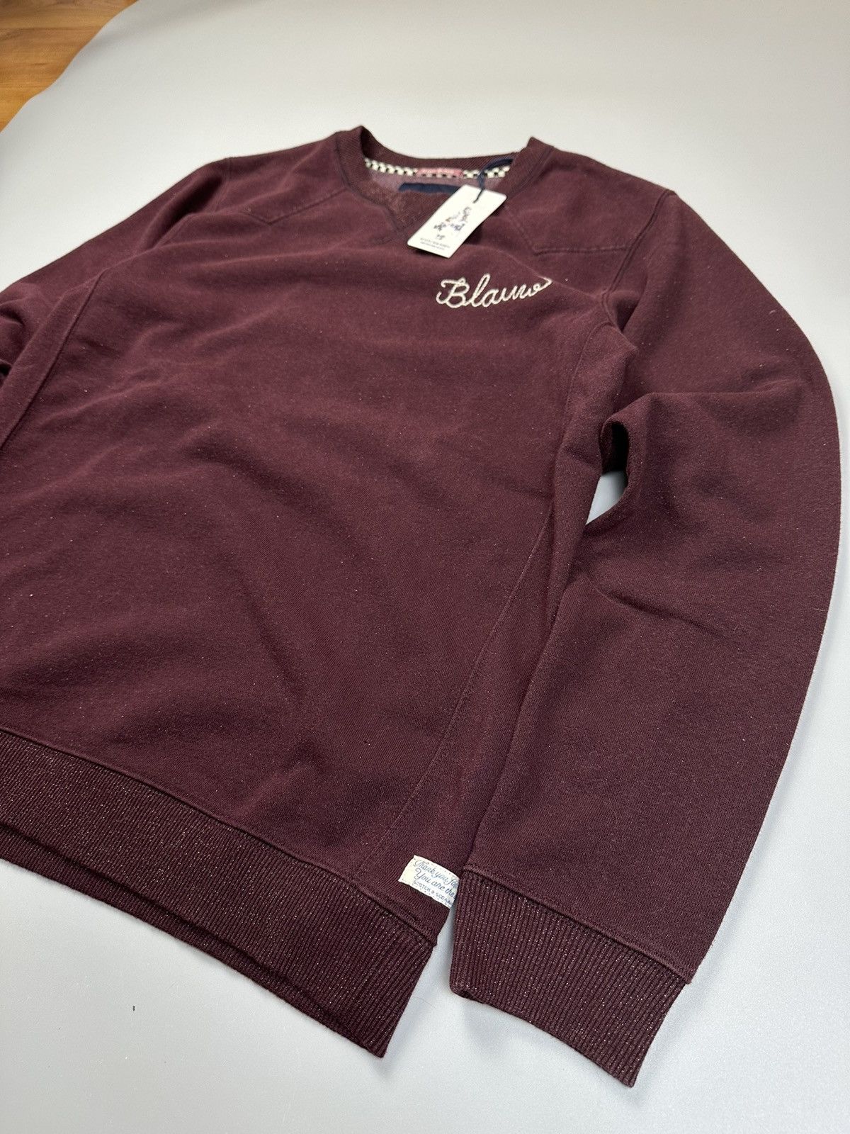Scotch & Soda Scotch&soda Solid Thick Sweatshirt Blauw Logo Size M / US 6-8 / IT 42-44 - 2 Thumbnail