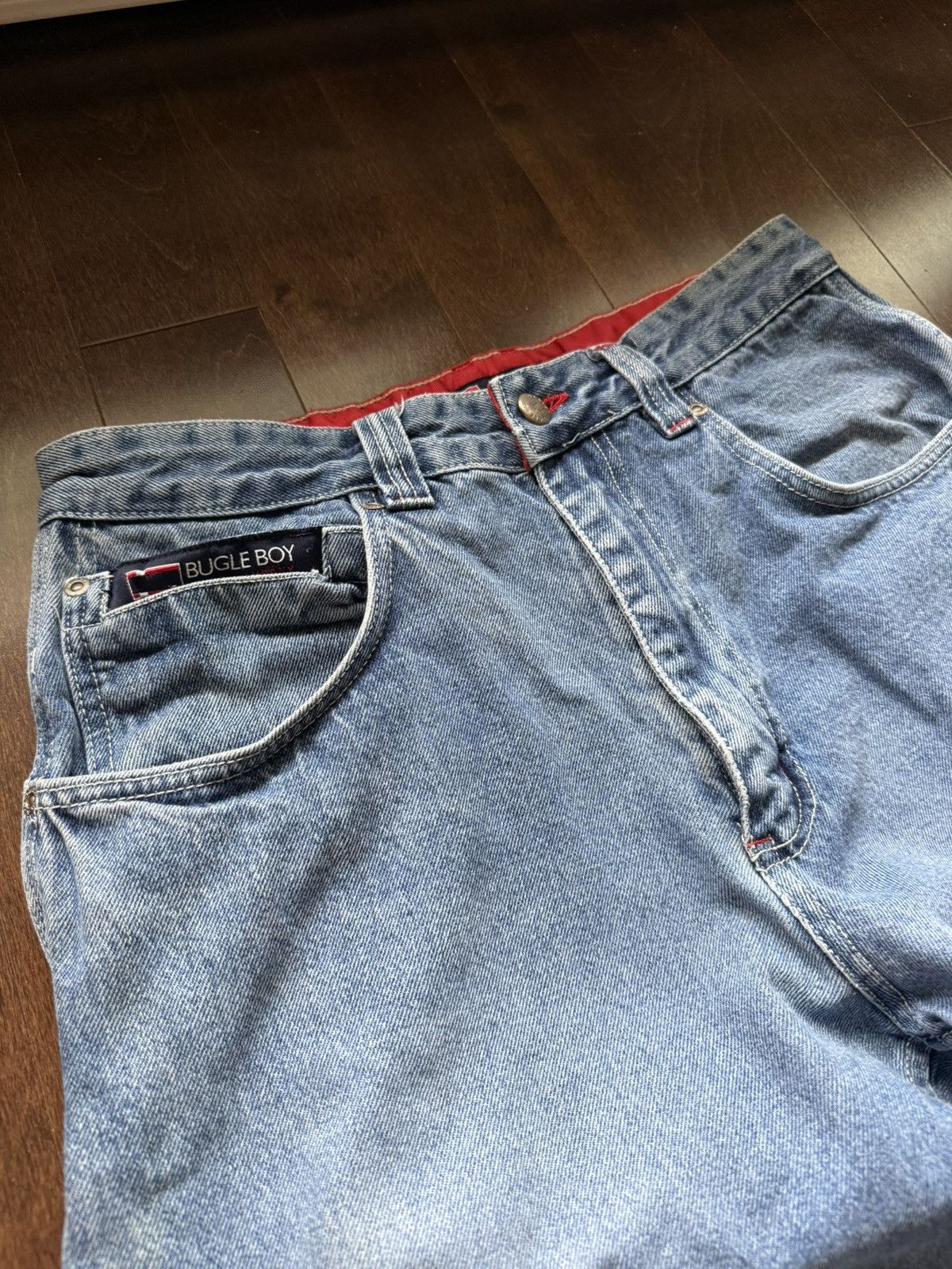 Bugle Boy Vintage Bugle Boy Flag Baggy 90’s Carpenter Cargo Jeans Size US 31 - 5 Thumbnail