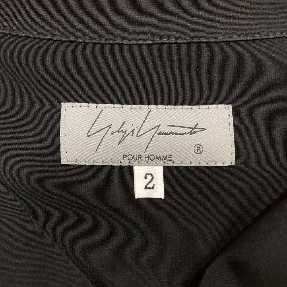 Yohji Yamamoto Yohji Yamamoto pour homme // Open collar tuxedo long shirt Size US M / EU 48-50 / 2 - 6 Thumbnail