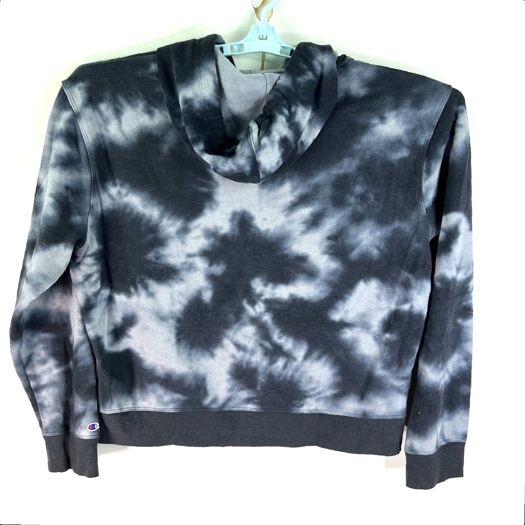 Champion VINTAGE Champion Hoodie Adult XL Black Tie Dye Camouflage Graphic Print Hooded Pull Over Mens XL Hoodie Size US XL / EU 56 / 4 - 4 Thumbnail