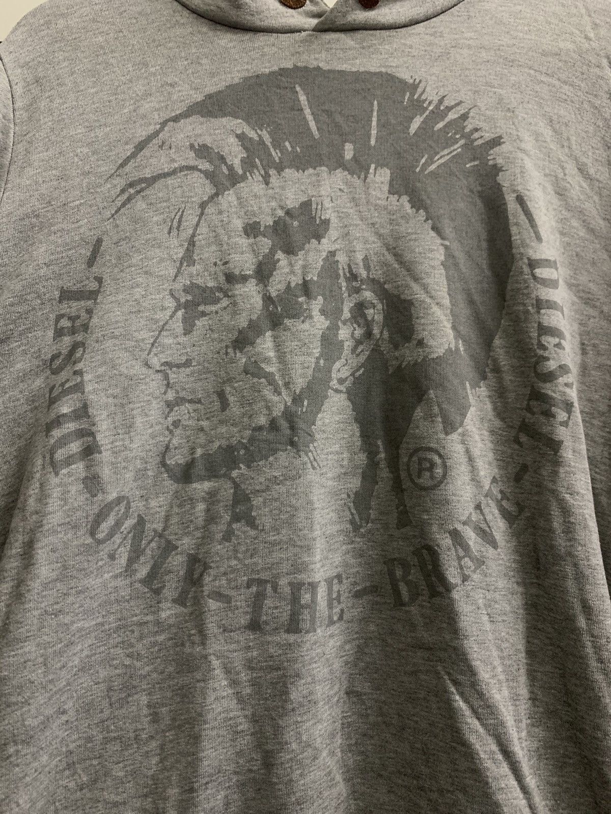 Diesel × Vintage 🔥HOT🔥 VINTAGE DIESEL “ONLY THE BRAVE” PUNK HOODIE Size US XL / EU 56 / 4 - 2 Thumbnail
