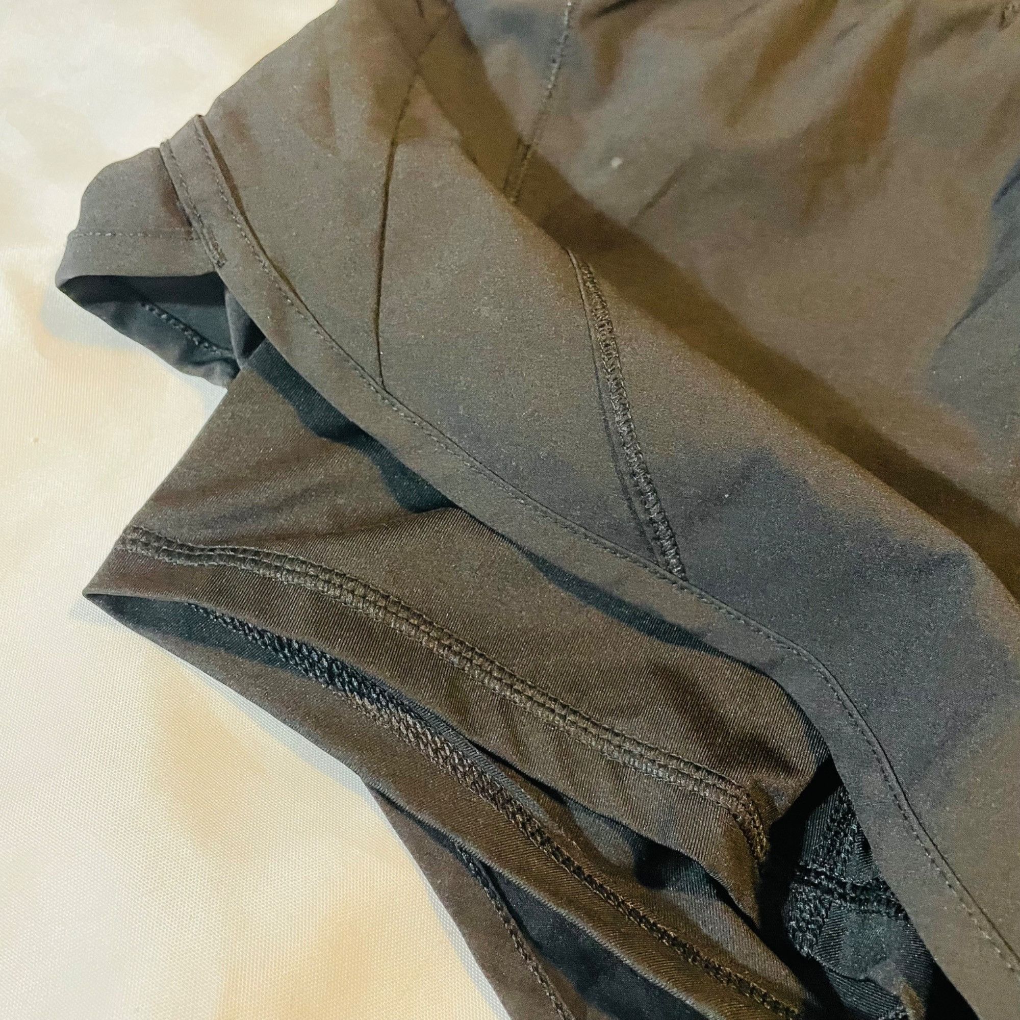 Other Black Athletic Running Shorts With spandex Liner Zippered Po Size 27" / US 4 / IT 40 - 10 Thumbnail