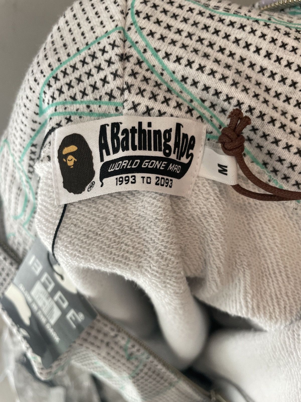 Bape Bape Text Code Camo Shark Full Zip Hoodie Grey M Size US M / EU 48-50 / 2 - 6 Thumbnail