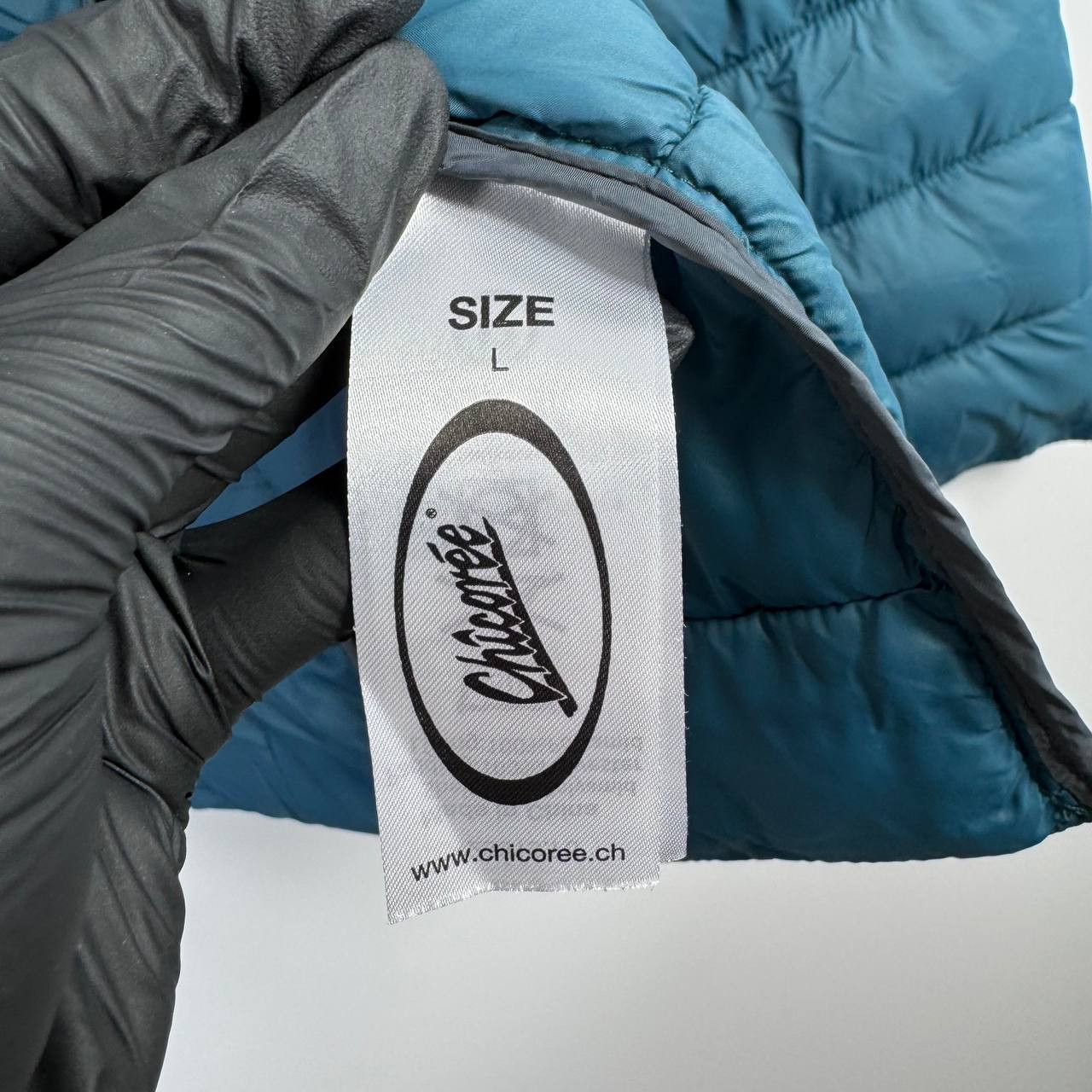 Other Chicorée Puffer Jacket Hooded Blue Lightweight Quilted L Size L / US 10 / IT 46 - 5 Thumbnail