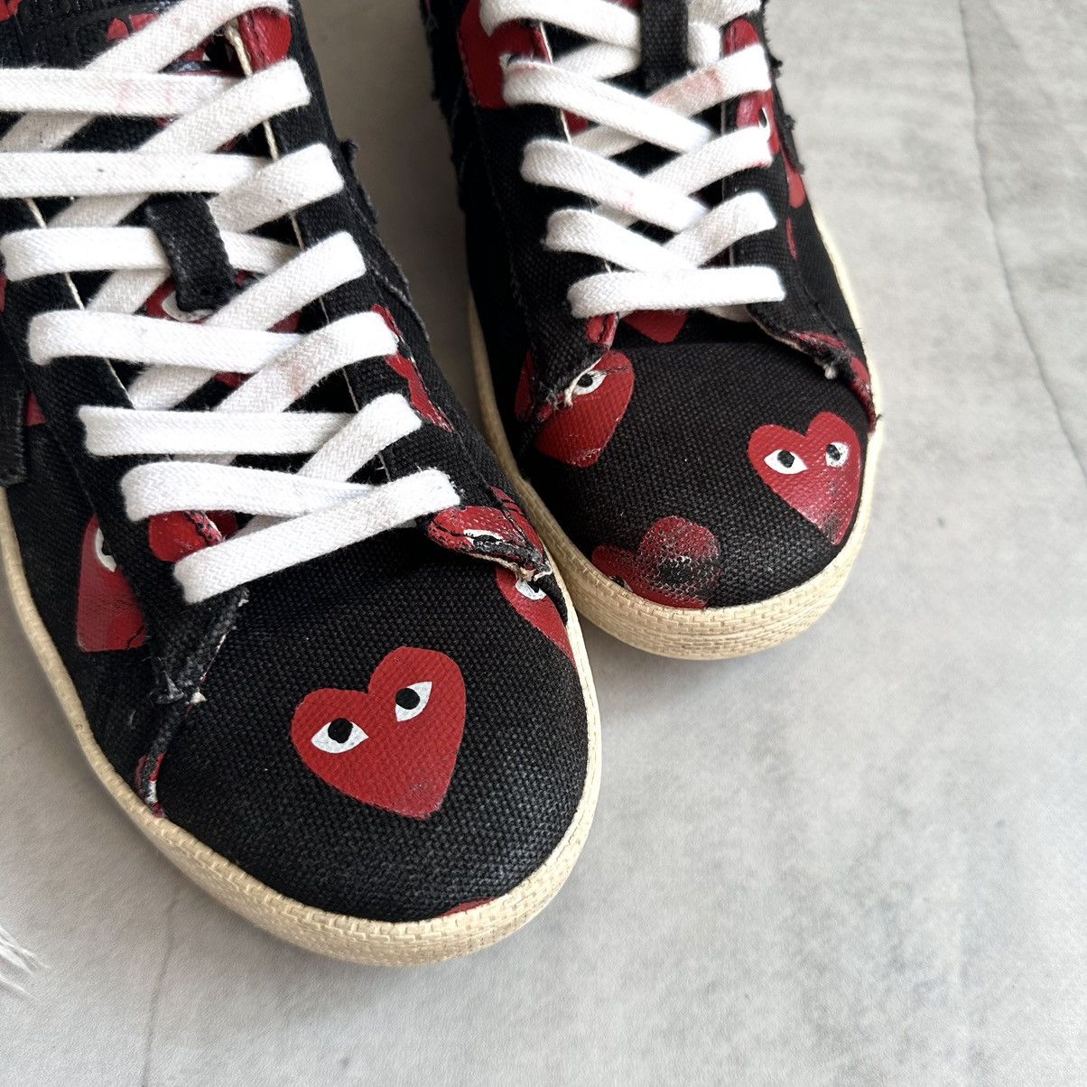 Comme des Garcons PLAY × Converse Vintage Converse x Comme Des Garcons Play CDG Pro Low Shoes Size US 7 / EU 40 - 7 Thumbnail