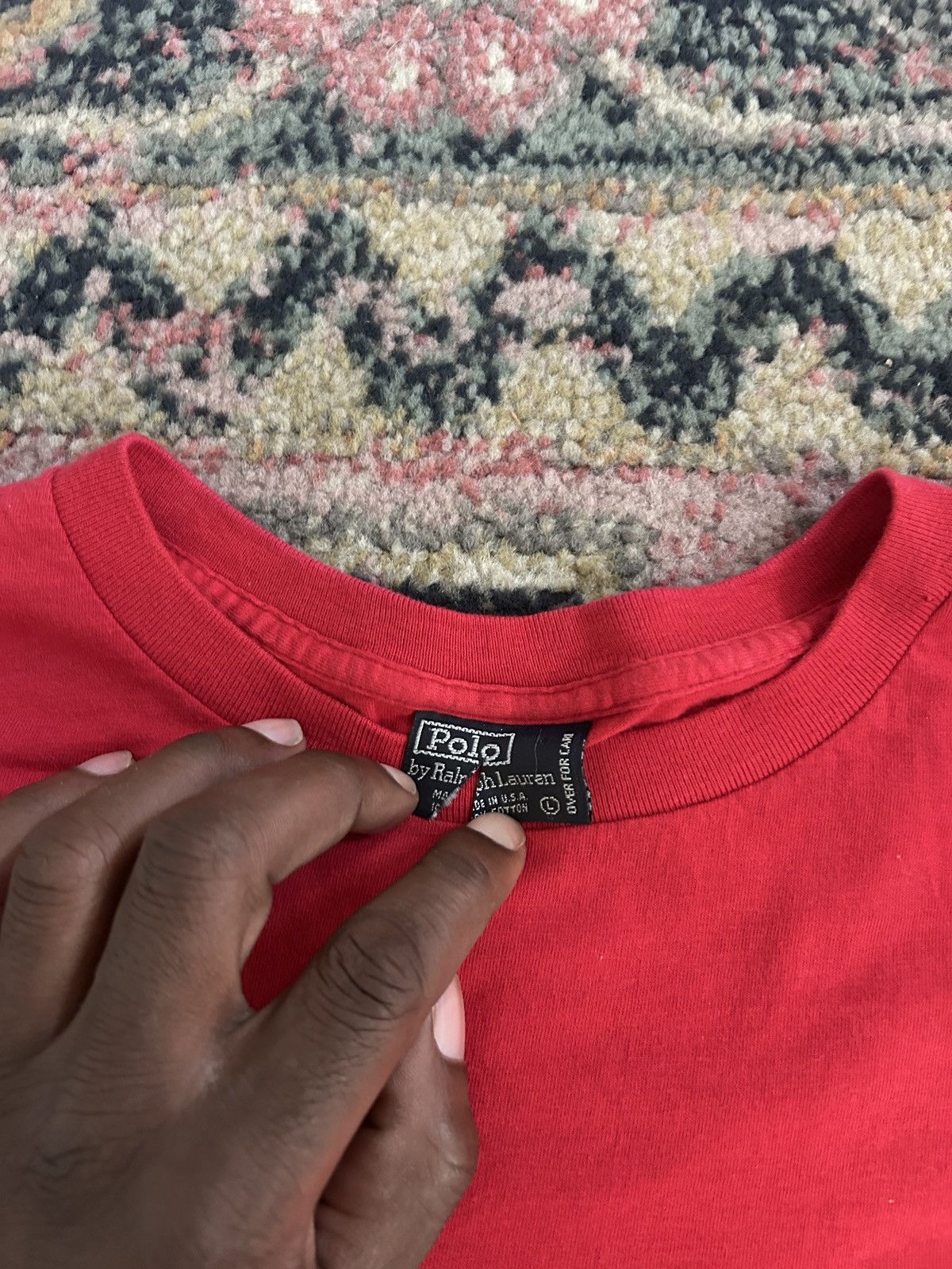 Polo Ralph Lauren Vintage 90s Polo Ralph Lauren Long Sleeve Pocket T-Shirt Size US L / EU 52-54 / 3 - 3 Thumbnail