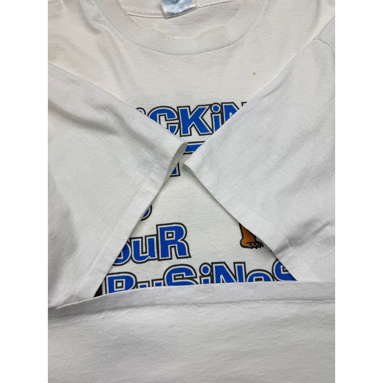 Vintage Vintage 90s Kentucky Wildcats Basketball NCAA T Shirt XXL Size US XXL / EU 58 / 5 - 5 Thumbnail