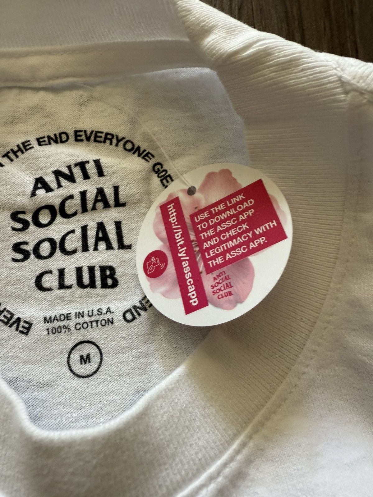 Anti Social Social Club x Fragment Design Logo Tee White M