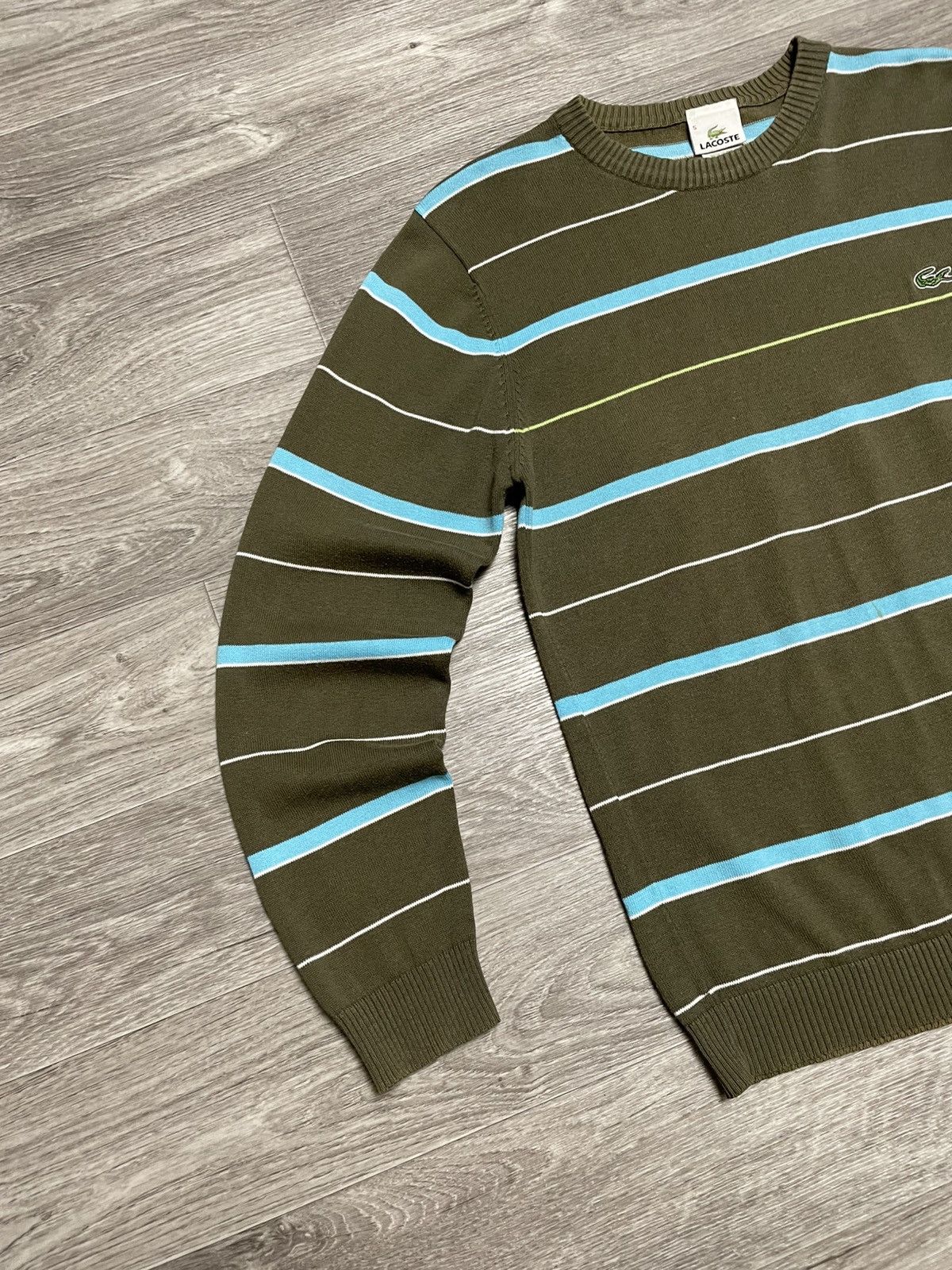 Lacoste Vintage Lacoste Striped Sweater Y2K Size US S / EU 44-46 / 1 - 4 Thumbnail