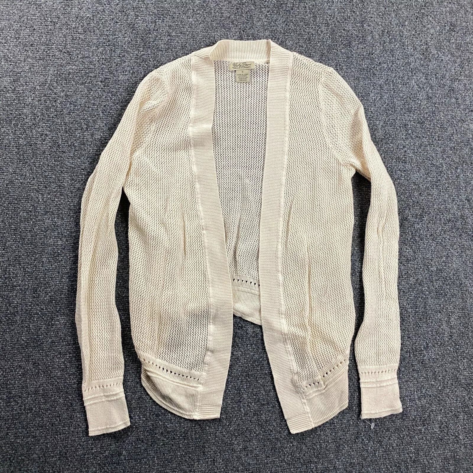 Lucky Brand Lucky Brand Cardigan Womens Small Knit Sweater Ramie Blend Size S / US 4 / IT 40 - 1 Thumbnail